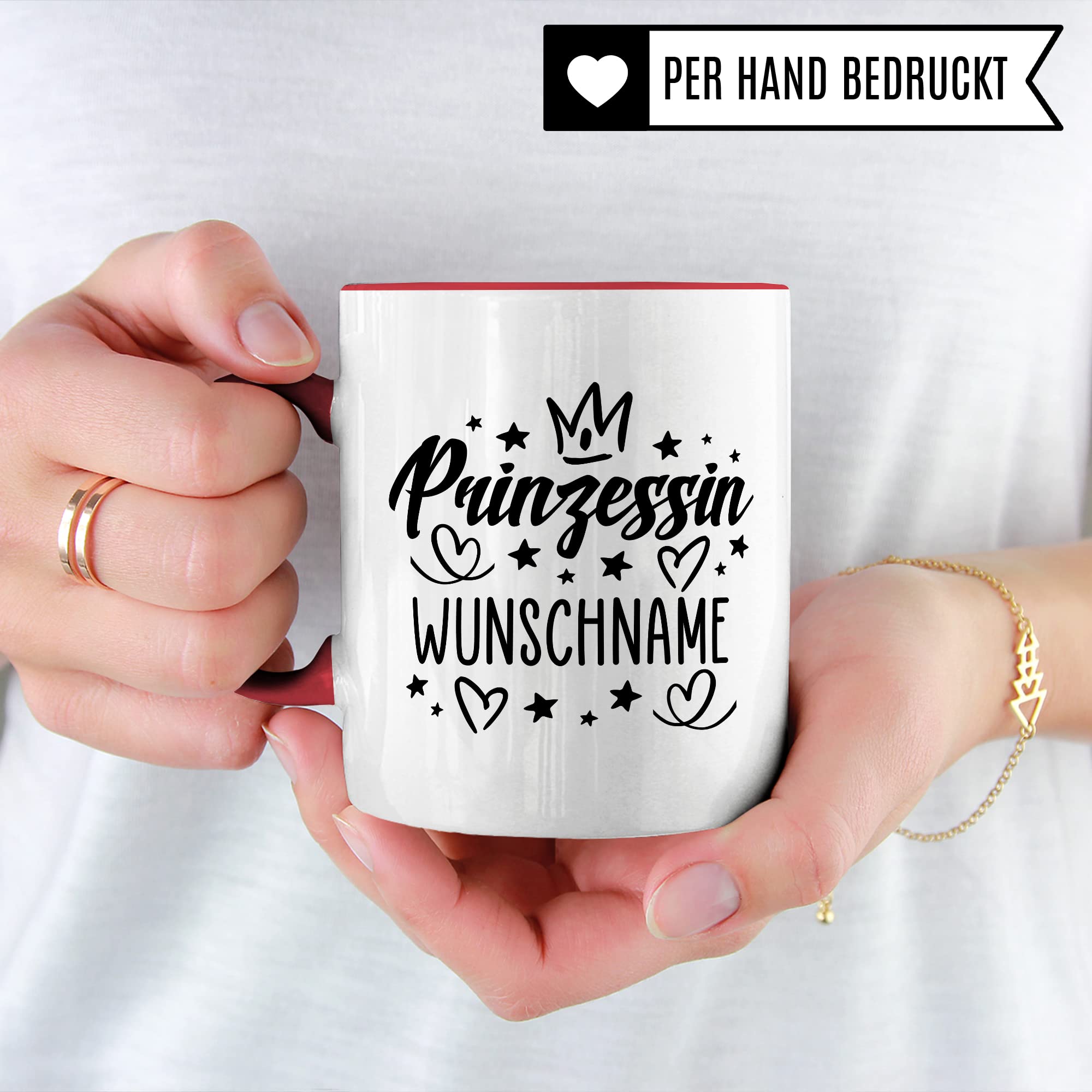 Prinzessin Tasse personalisierbar Geschenk für Mädchen Prinzessinnen Deko Geburtstag Custom Geschenkidee princess Kindergeburtstag Prinzesschen Tasse mit Wunschname