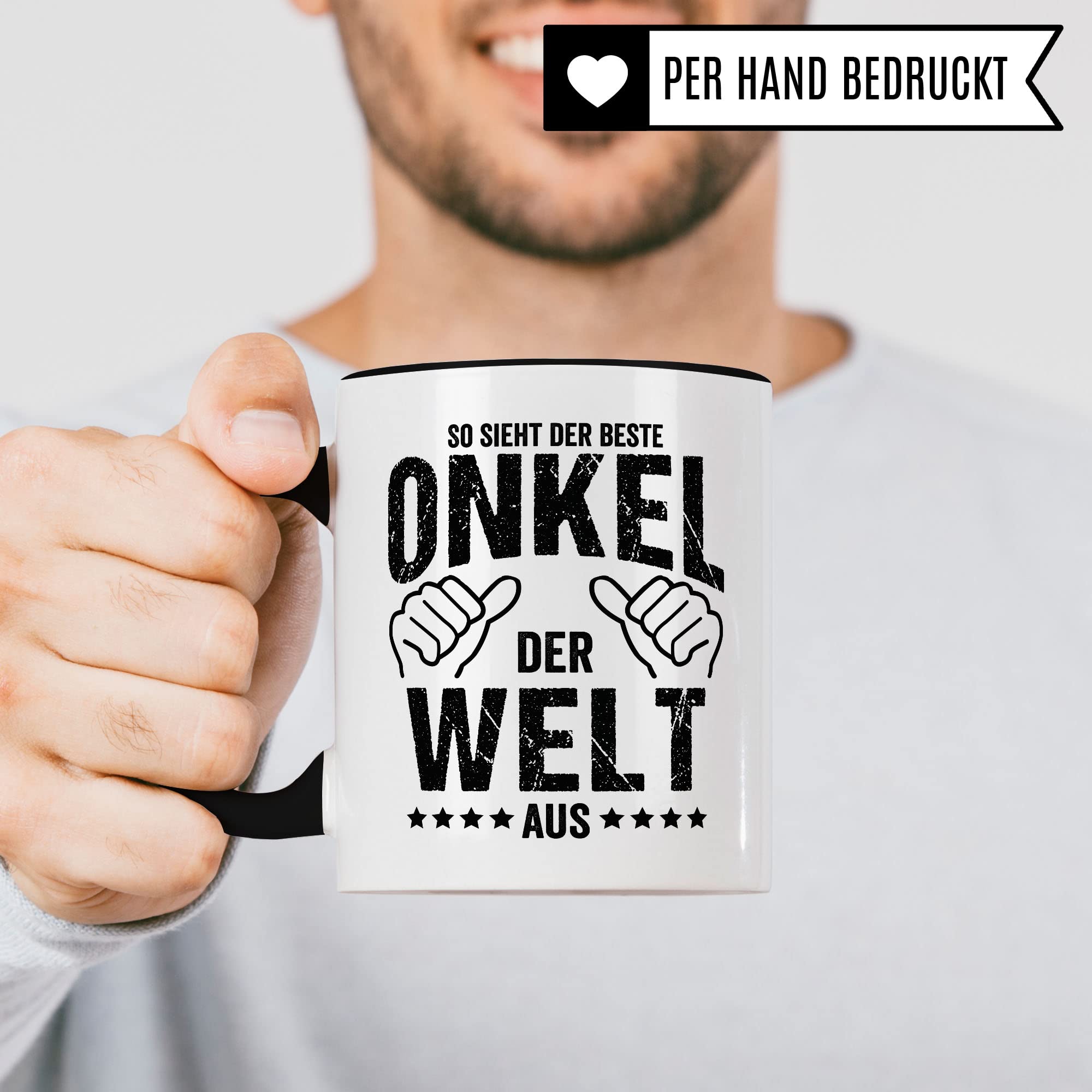 Patenonkel Tasse Geschenkidee Kaffeetasse Humor Witz Geschenk für Onkel Kaffeebecher Familien Becher