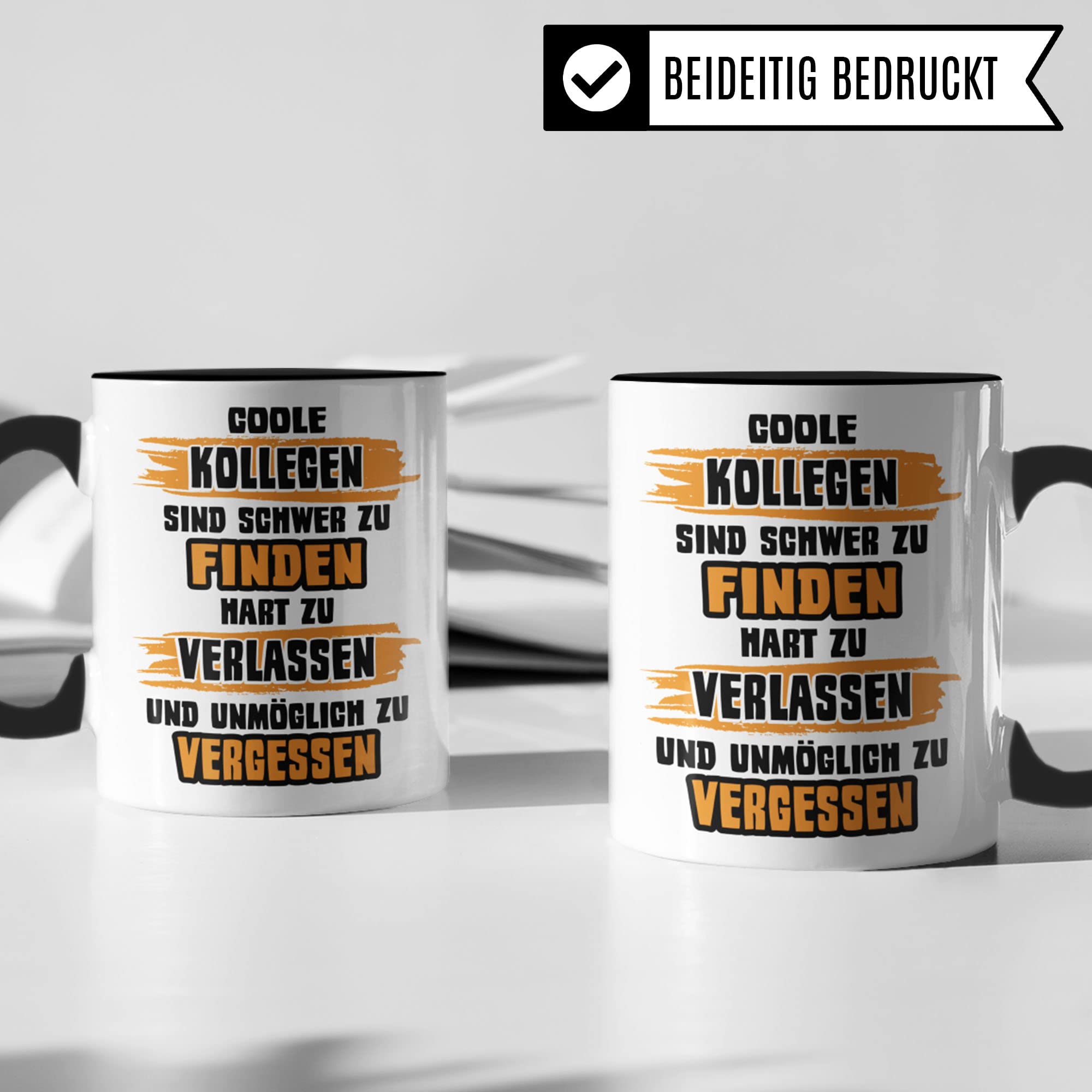 Tasse Kollege Abschied: Coole Kollegen Sind Schwer Zu Finden Spruch, Büro Geschenk für Arbeitskollegen, Kaffee-Becher Arbeit Job Lieblingskollege Kaffeetasse Männer Geschenkidee