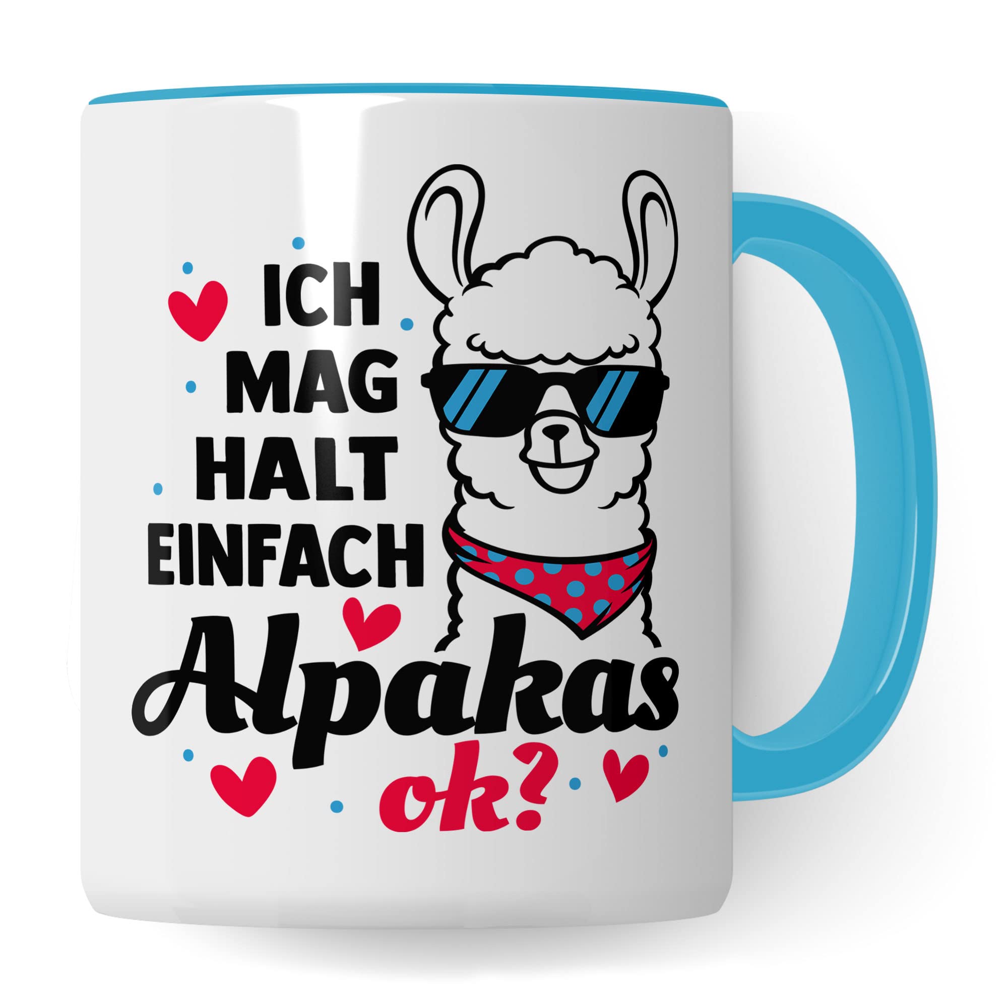 Tasse Alpaka-Motiv, Ich mag halt einfach Alpakas, ok? Geschenk Alpakaliebhaber, süße Alpaka-Tasse Motiv, Geschenk Kollegen lustige Büro-Tasse Kaffeetasse