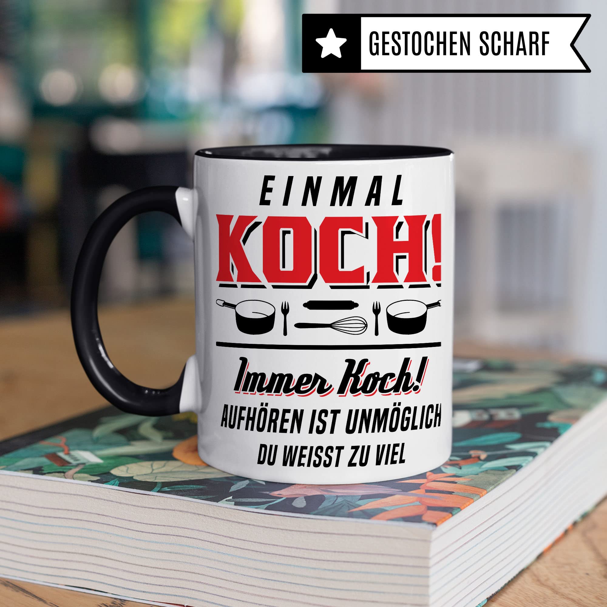 Koch Tasse, Küchenchef Teetasse, Chef Becher, Kaffeetasse Humor Witz Geschenk für Köche, Küche Kaffeebecher, Hobbykoch Geschenkidee