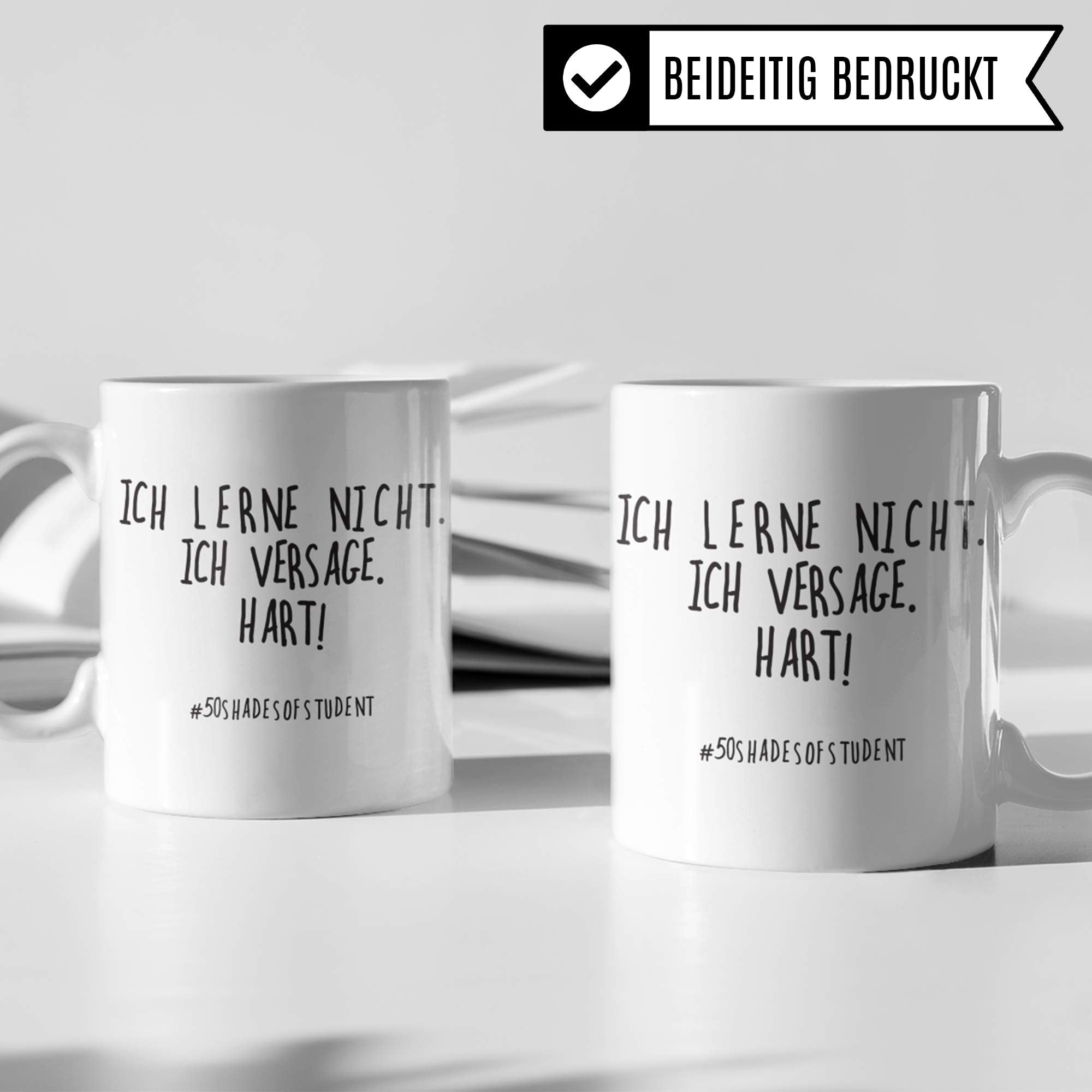 Pagma Druck Tasse Studium, Studenten Geschenk, Studentin Geschenkidee Student Uni Witz Becher, Kaffeetasse lustig Universität Studieren Anfang Beginn, Semester Kaffeebecher