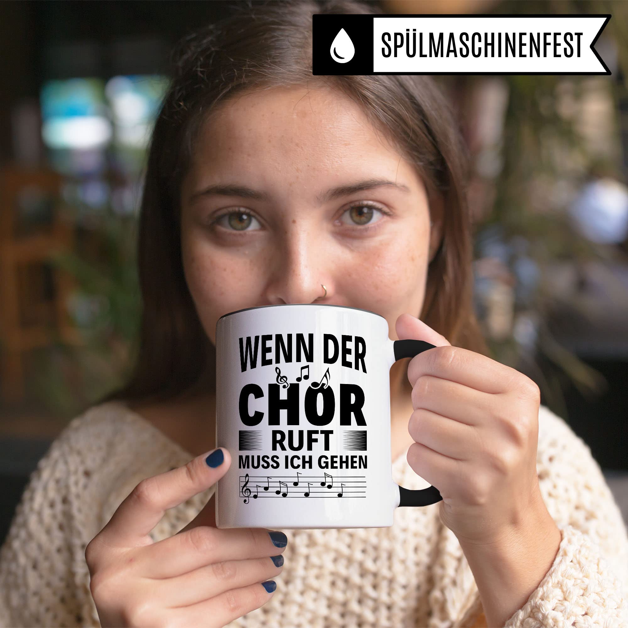 Chor Tasse Geschenkidee Kaffeetasse Geschenk für Sänger Sängerin Kaffeebecher Chorprobe Becher