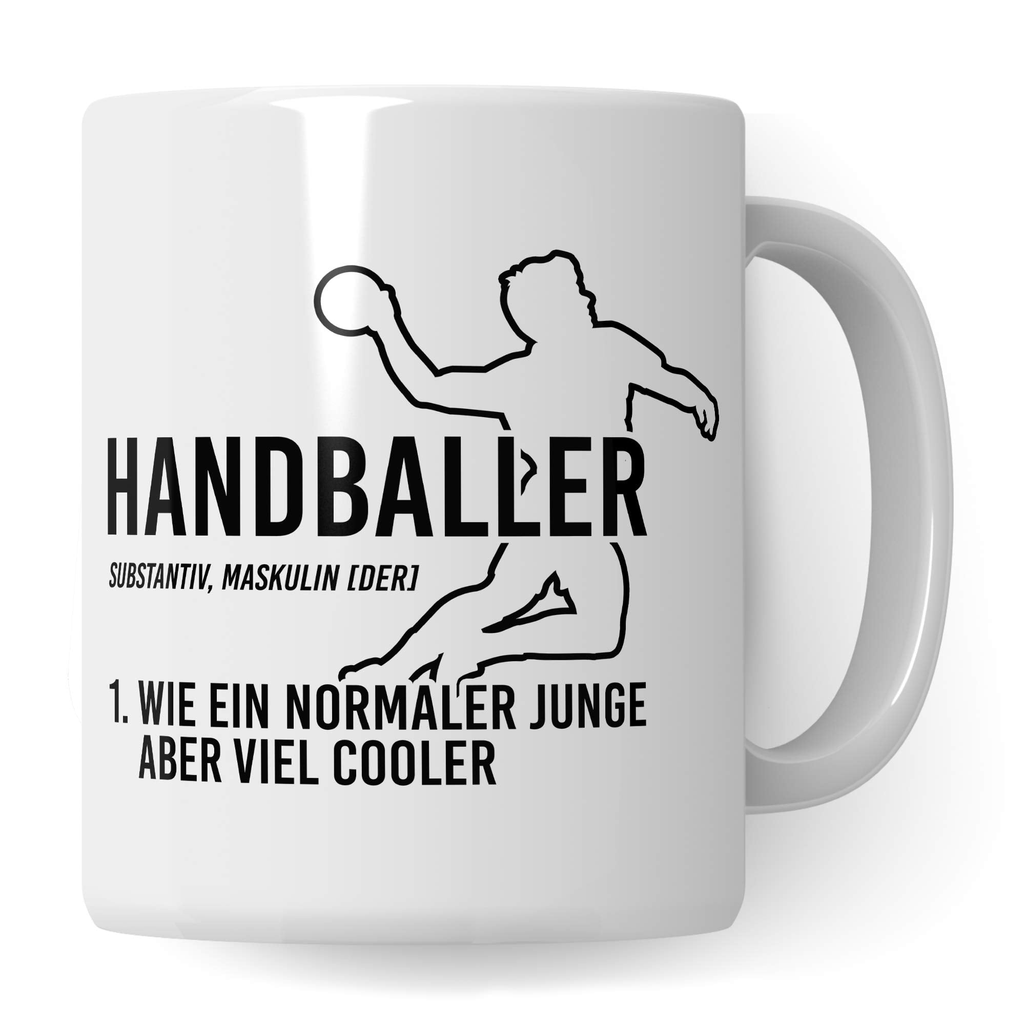 Handballer Tasse, Handball Geschenke für Jungs, Handball Geschenkidee Spruch, Handballspieler Kaffeetasse Handballverein Handballmannschaft Jungen Becher