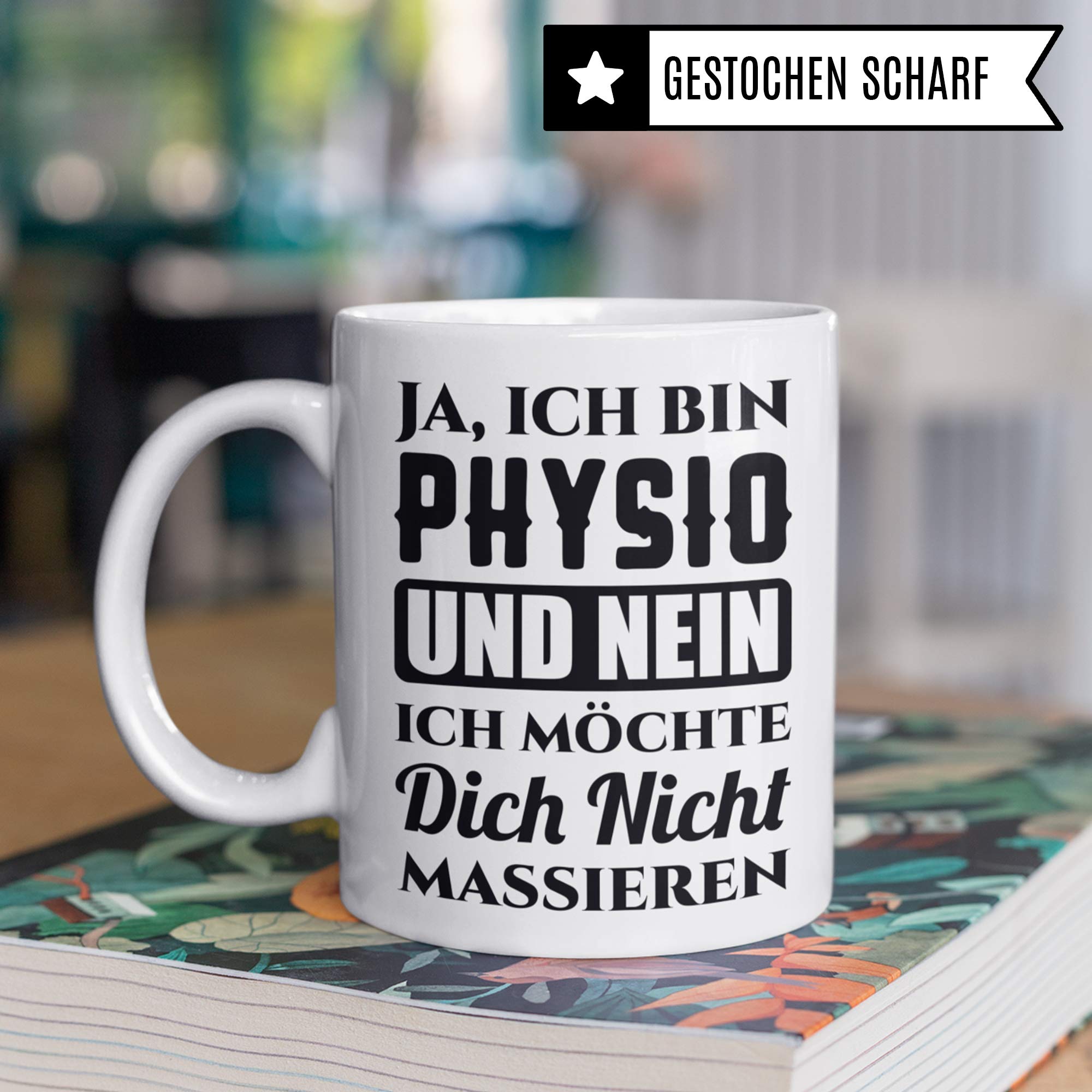 Pagma Druck Tasse Physiotherapeut - Physiotherapie Geschenk Kaffeetasse Spruch - Physio Physiotherapeutin Krankengymnastik Becher Geschenkidee