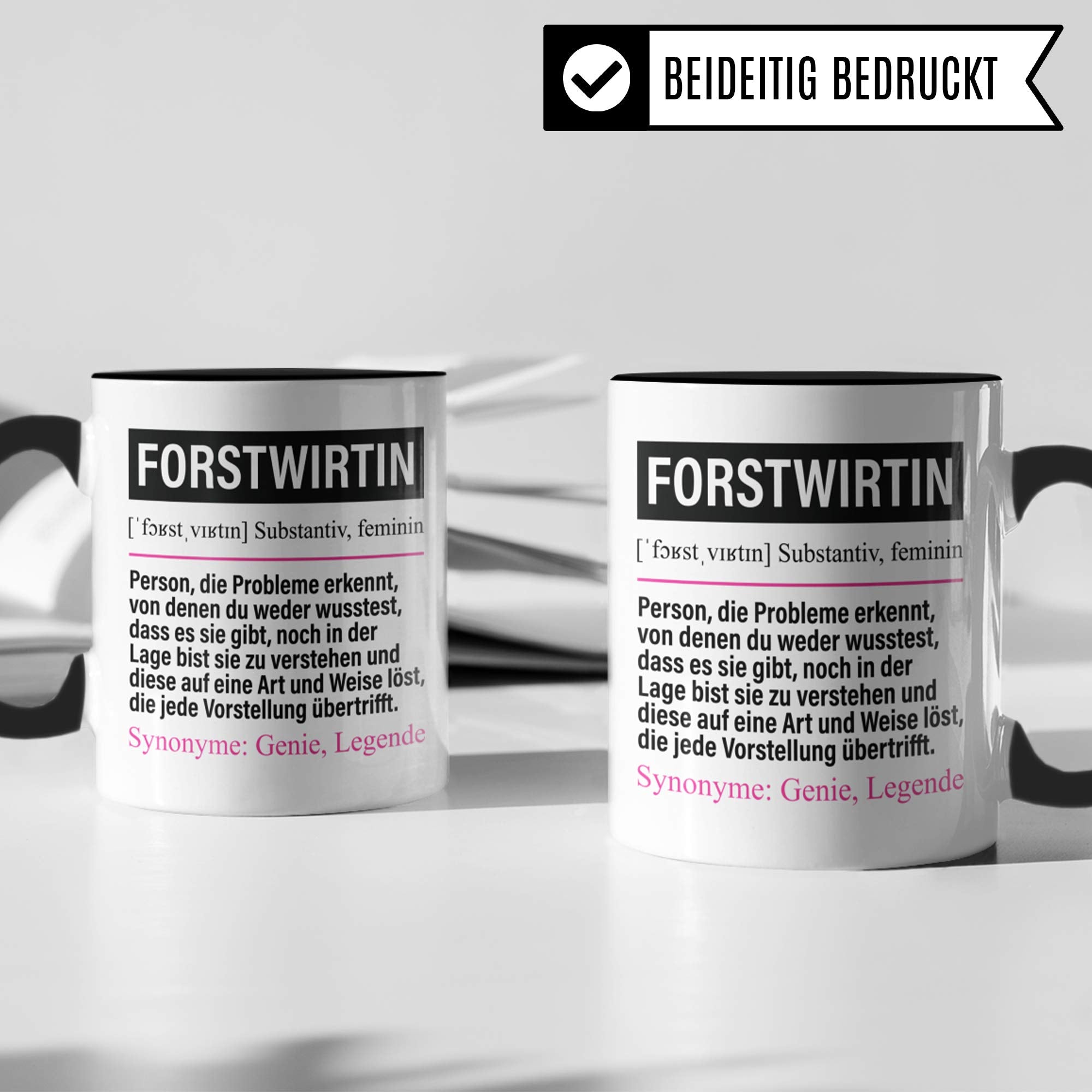 Pagma Druck Tasse Forstwirtin lustig, Forstwirtin Geschenk, Spruch Waldarbeiterin Kaffeebecher Geschenkidee, Kaffeetasse Beruf Wald Teetasse Ausbildung Becher