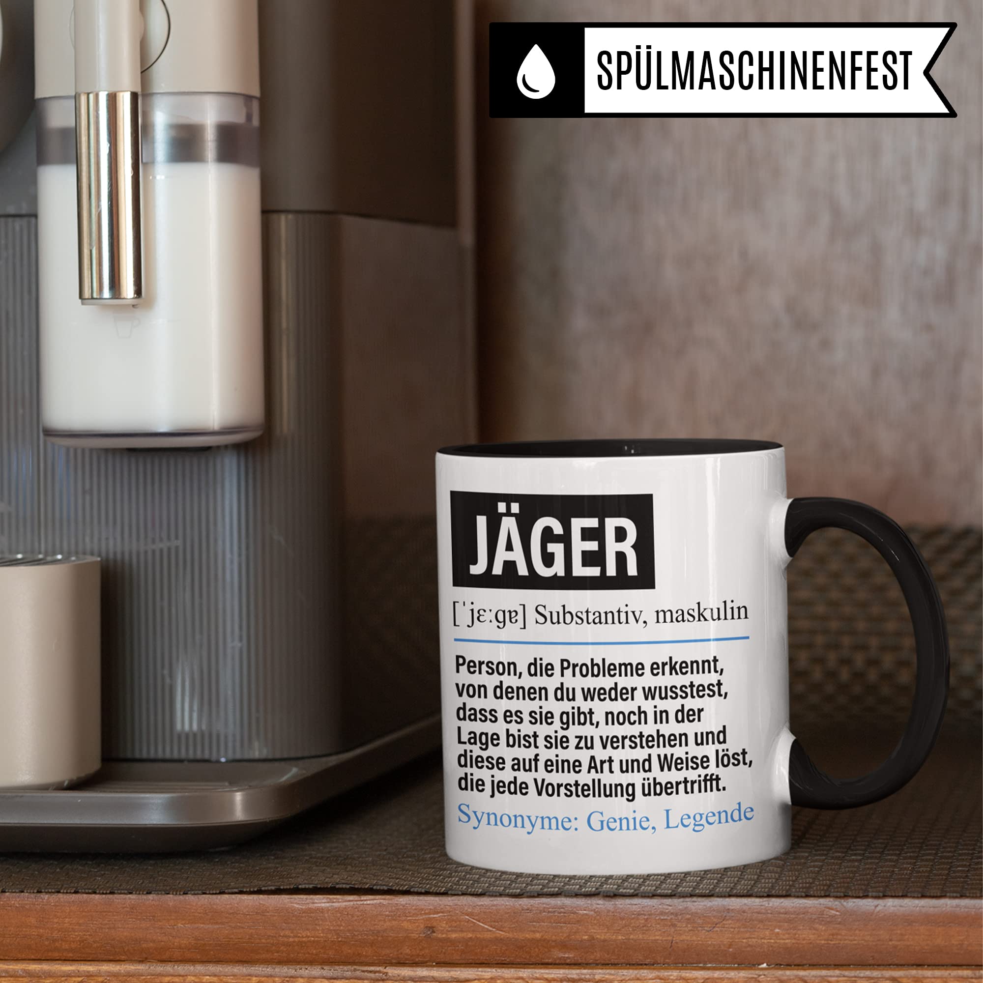 Jäger Tasse lustig, Waidmann Jagd Geschenk, Spruch Jäger Beruf Geschenkidee, Kaffeetasse Jagd Kaffeebecher Teetasse Becher