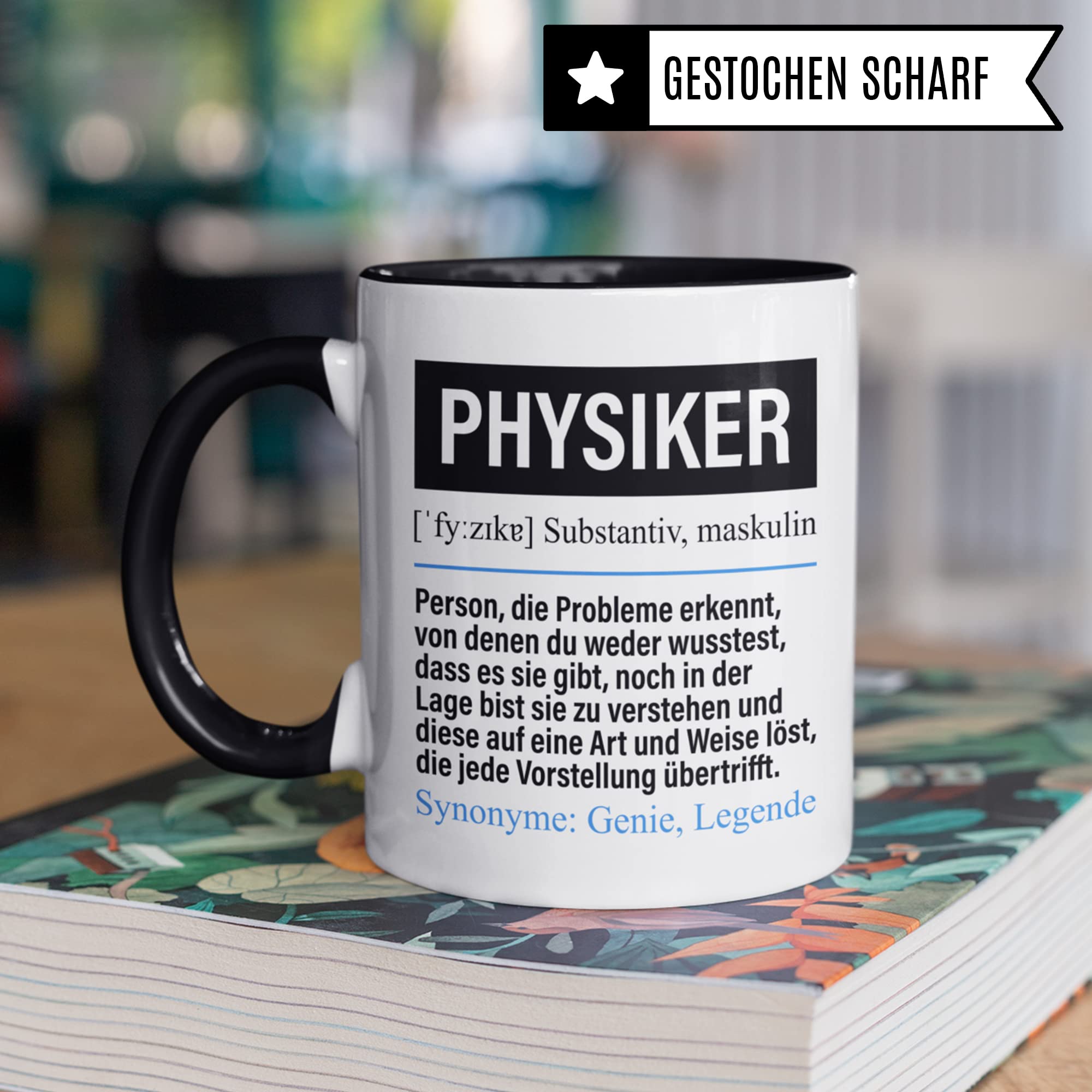 Tasse Physiker lustig, Physiker Geschenk Beruf, Spruch Kaffeebecher Physik Geschenkidee, Beruf Physiker Kaffee-Tasse Teetasse Becher