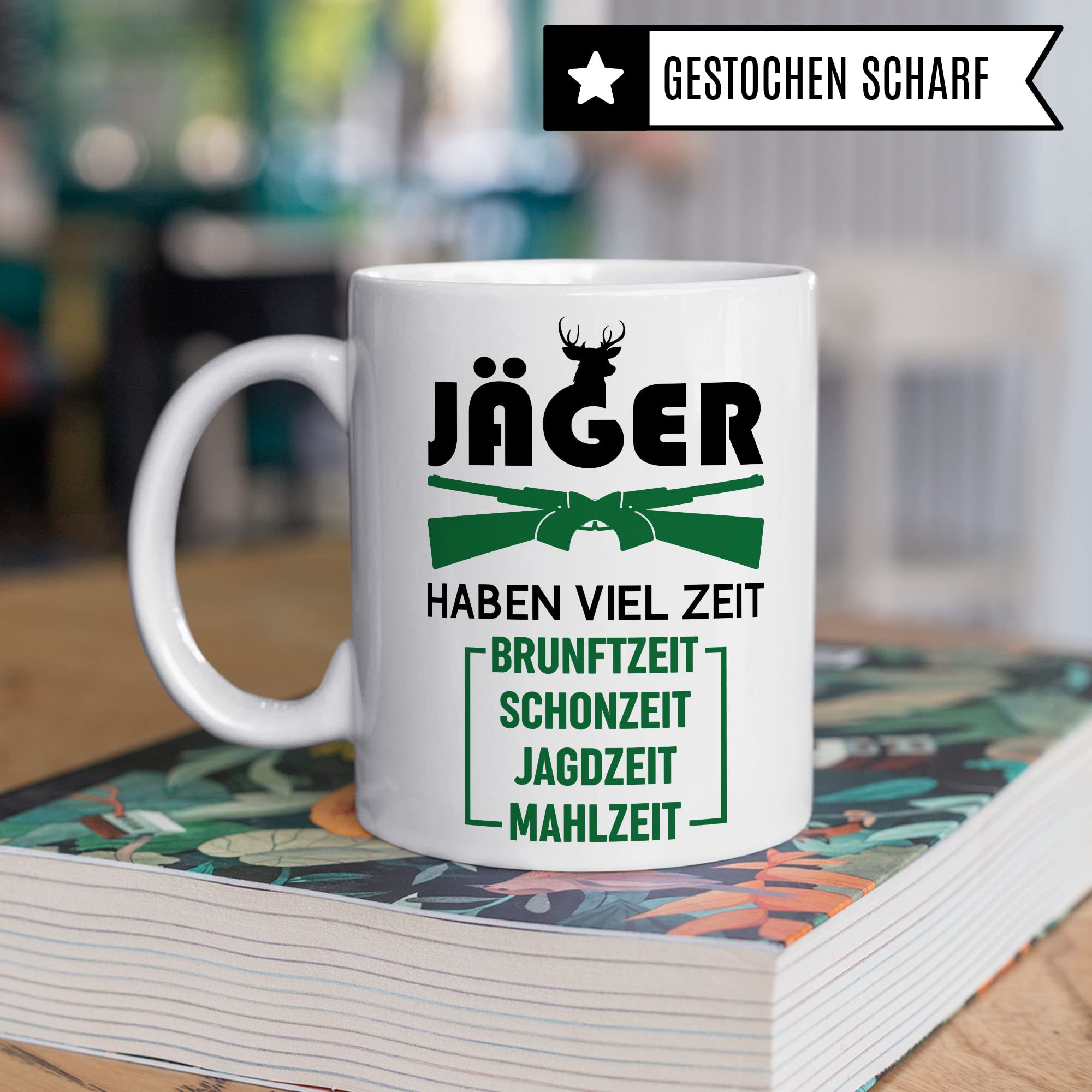 Jäger Tasse Geschenkidee, Jagd Geschenk, Kaffeetasse Humor Witz Geschenk für Jägerei, Kaffeebecher für Männer