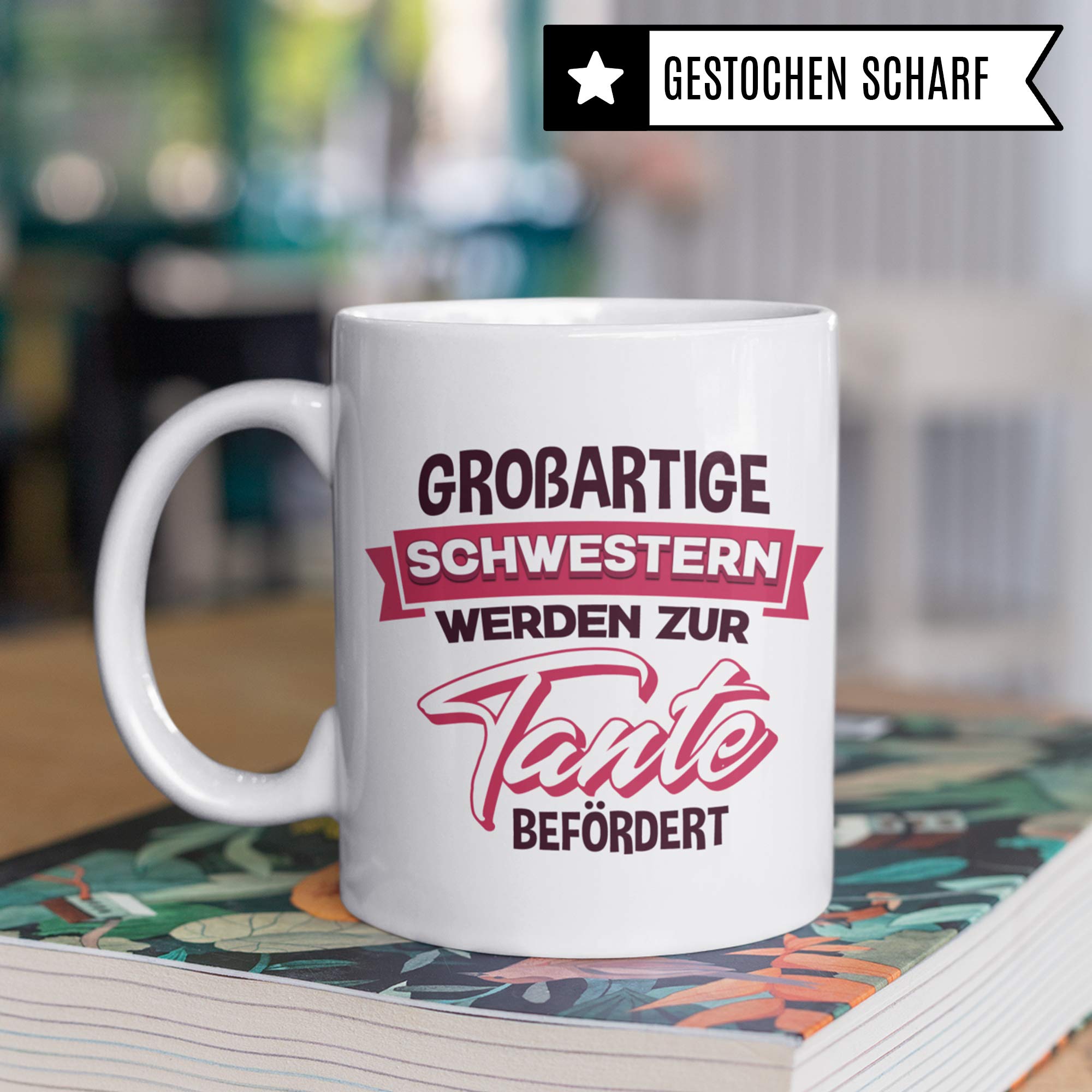 Tante Tasse Schwester Geschenk Tanten Spruch Geschenkidee Becher lustig Kaffeetasse Tantchen Nichte Neffe Spruch