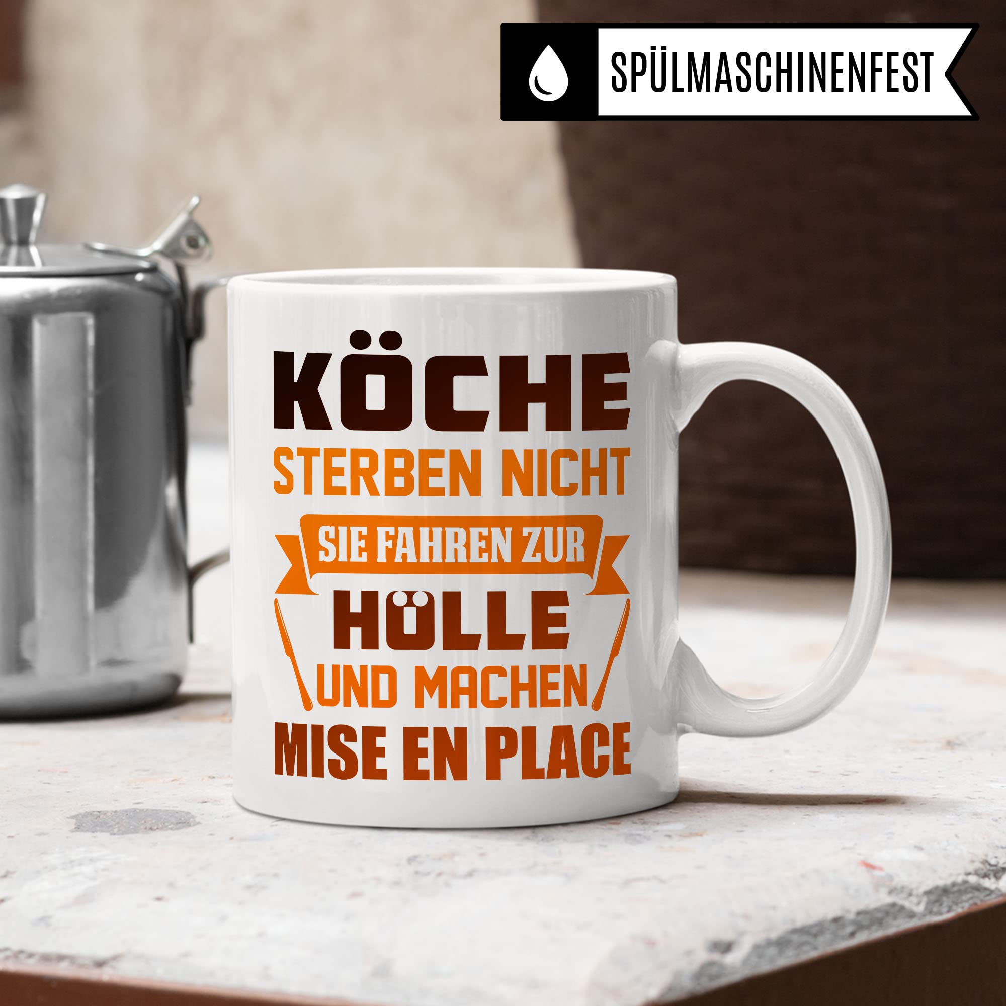 Koch Tasse, Hobbykoch Geschenkidee, Küchenchef Teetasse, Chef Becher, Kaffeetasse Humor Witz Geschenk für Köche, Küche Kaffeebecher