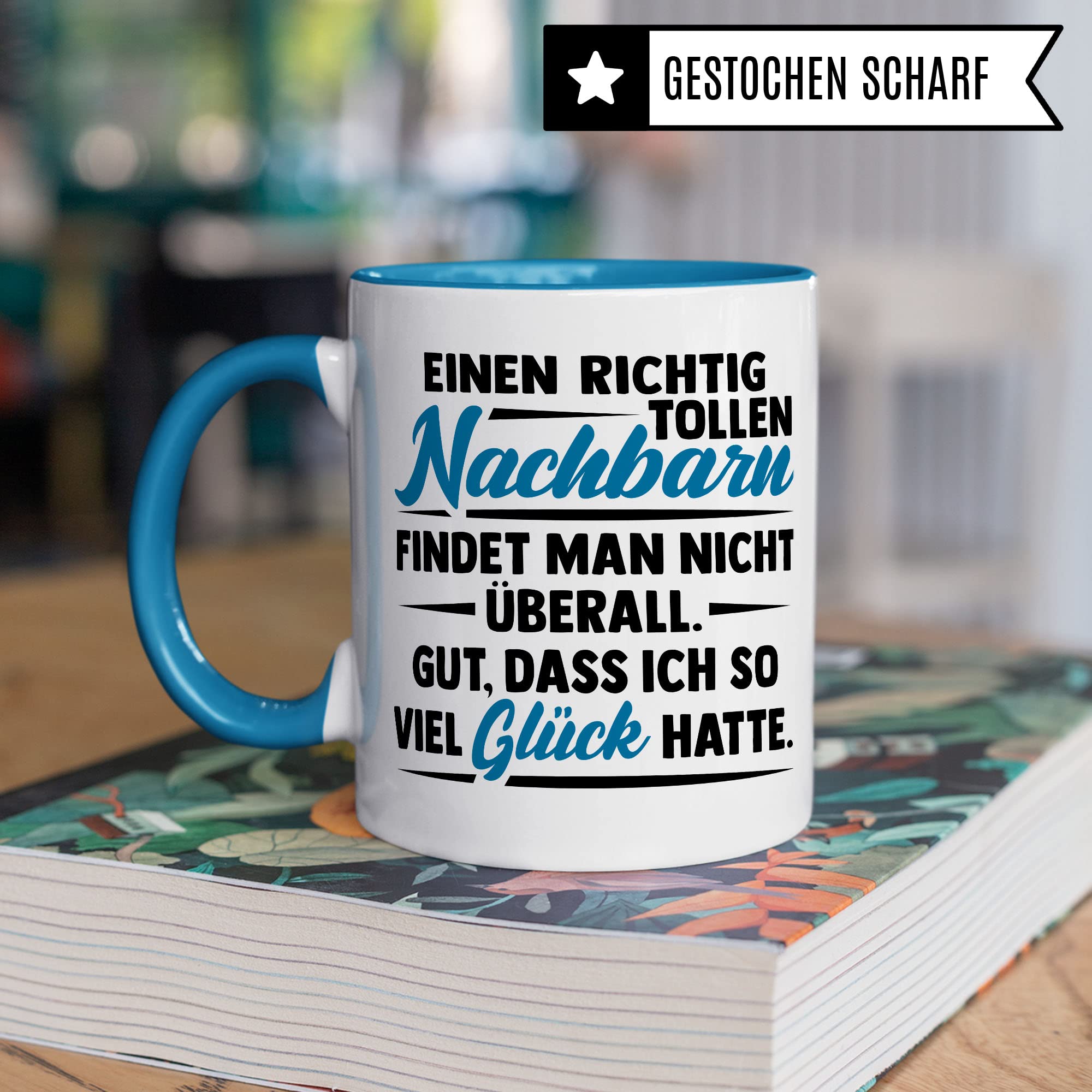 Tasse Nachbar, Nachbar Geschenk lustig Geburtstag Abschied, Kaffeetasse Nachbarschaft Nachbarin Freunde, Nachbarschaftsgeschenke Kaffee-Becher