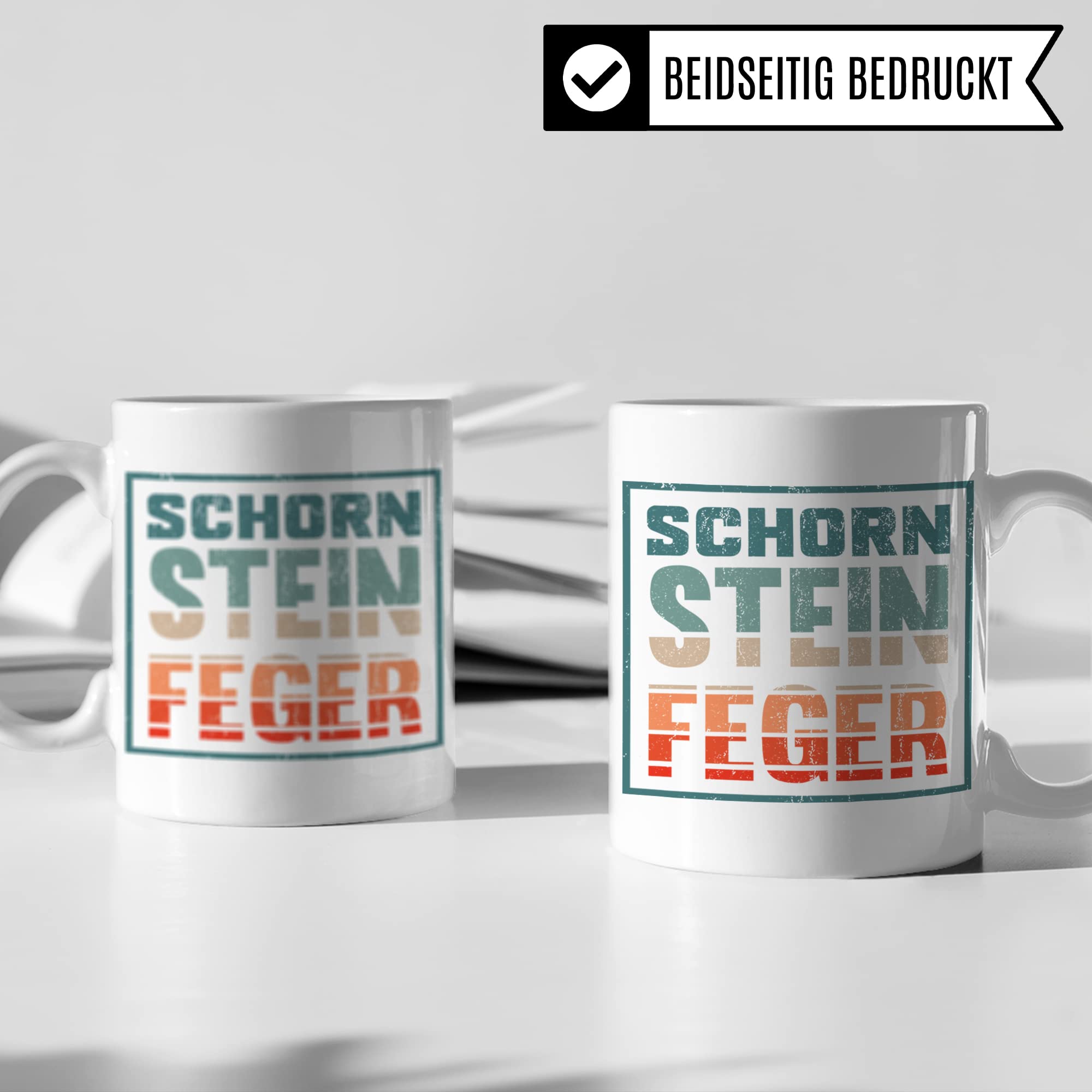 Schornsteinfeger Tasse, Kaminkehrer Geschenk Kaffeebecher mit Spruch Kaminfeger lustig, Kaffeetasse Humor Witz Geschenkidee für Schornsteinfeger Meister Teetasse