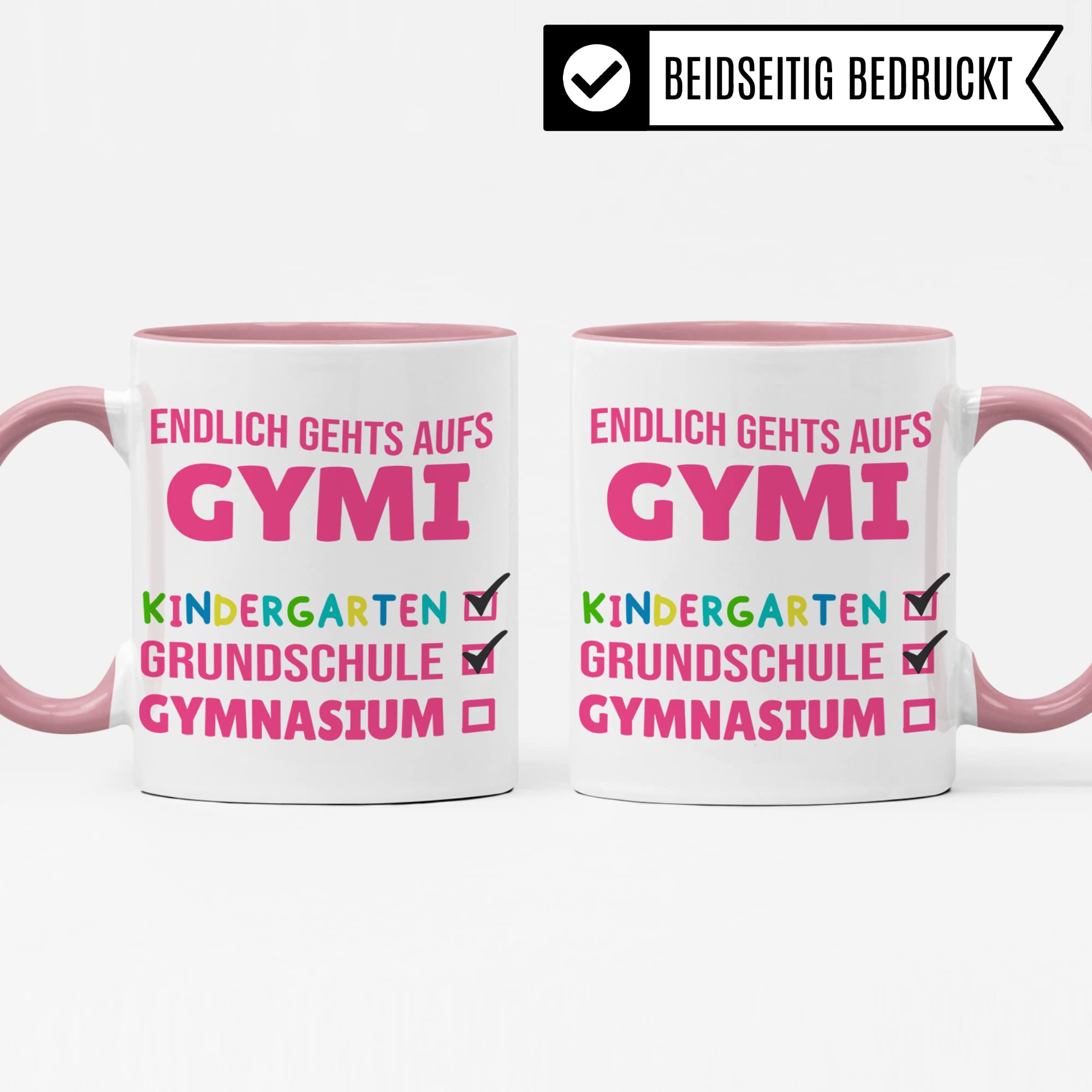 Tasse 5. Klasse Gymnasium - Geschenk Schulwechsel Grundschule Gymnasium Übergang - Geschenkidee Übertritt Gymnasiast Jungen - Kakaobecher Schule Schüler Gymi Becher