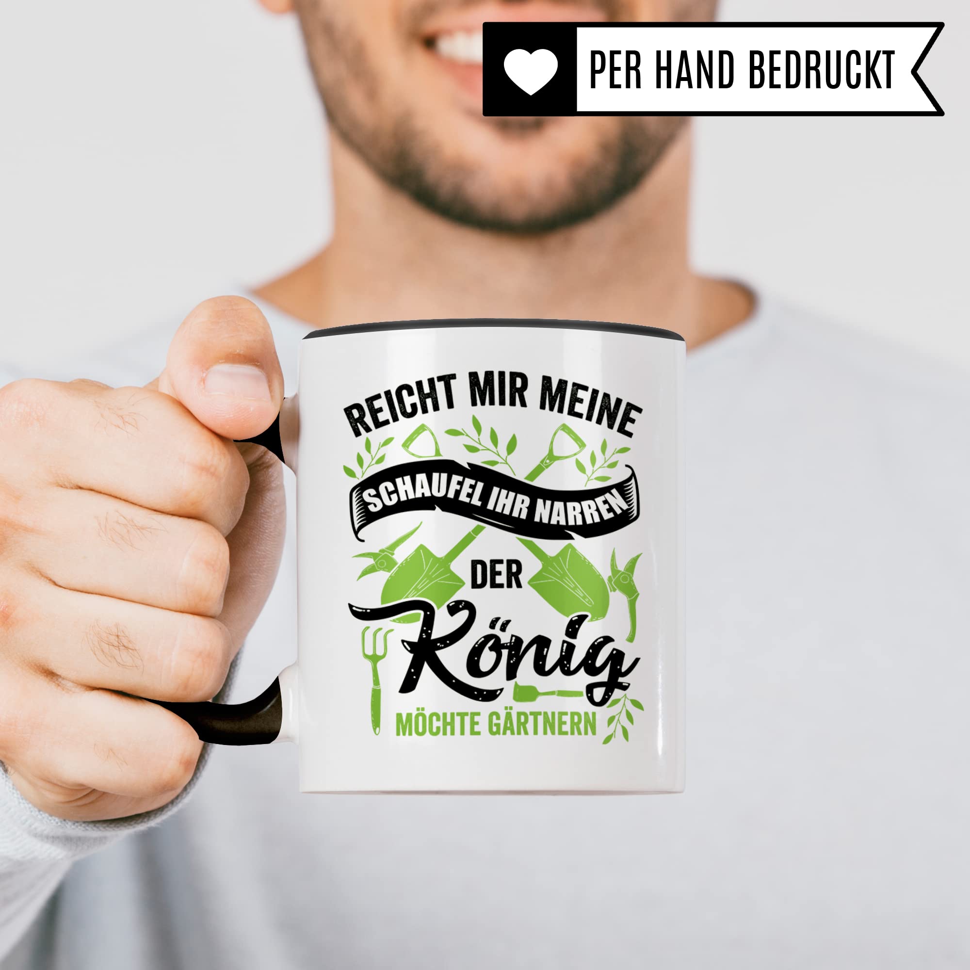 Gärtner Tasse Geschenkidee, Garten Geschenk Kaffeebecher mit Spruch lustig, Kaffeetasse Humor Witz für Gartenarbeit, Gärtnern Becher