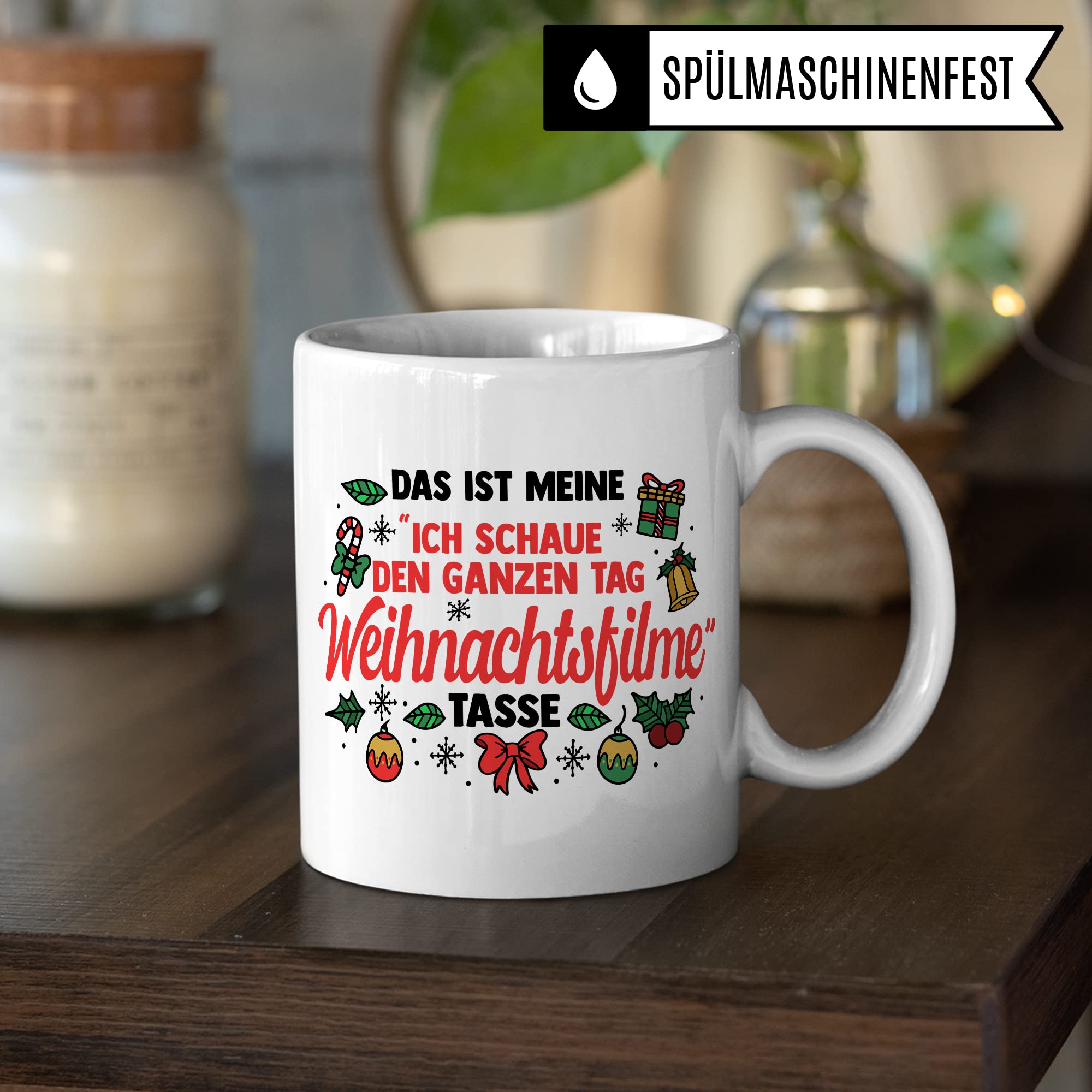 Weihnachten Tasse Weihnachts-Filme Kaffee-Becher Teetasse Christmas Glühweintasse Geschenk Geschenkidee Frohe Weihnachten Winter Kaffeetasse Fest Winter weihnachtlich X-Mas Advent Freundin Kollegin