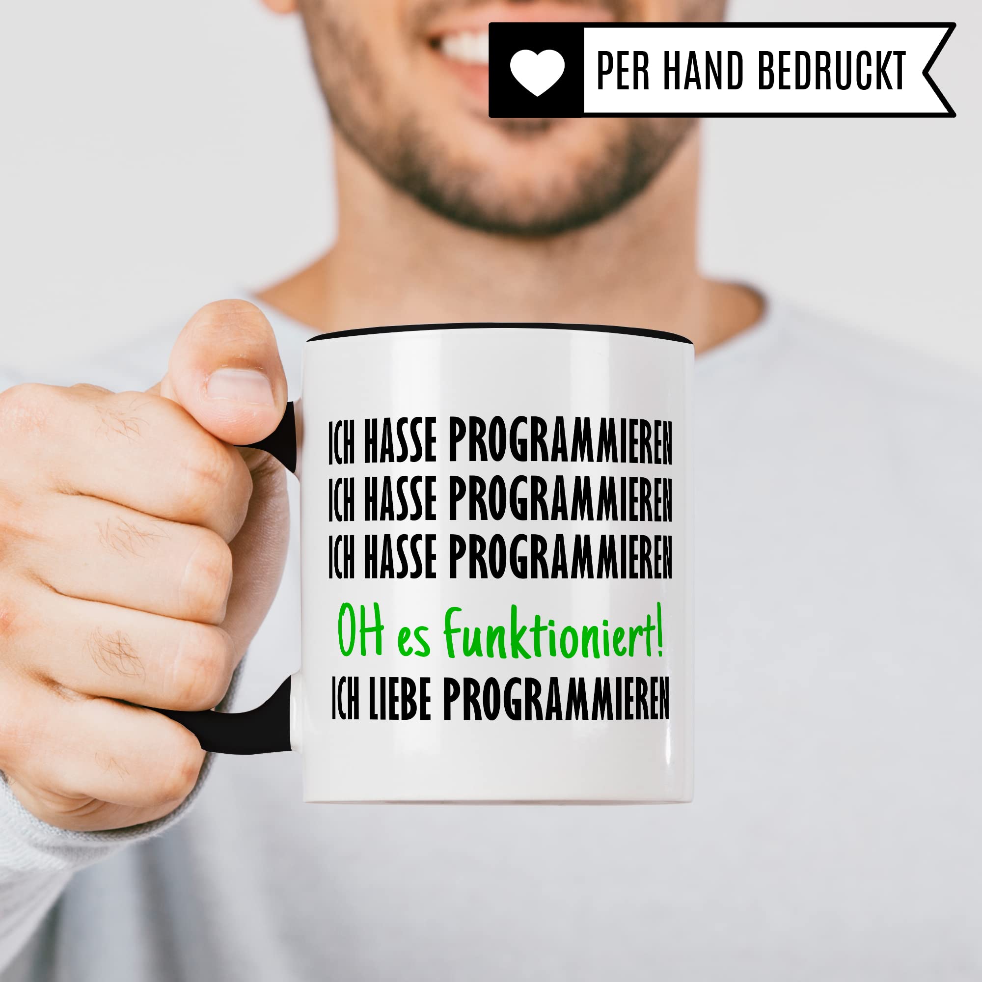 Programmieren Tasse Informatiker Kaffeetasse Informatikstudent Kaffee-Becher lustig Geschenk Sarkasmus Geschenkidee Programmierer