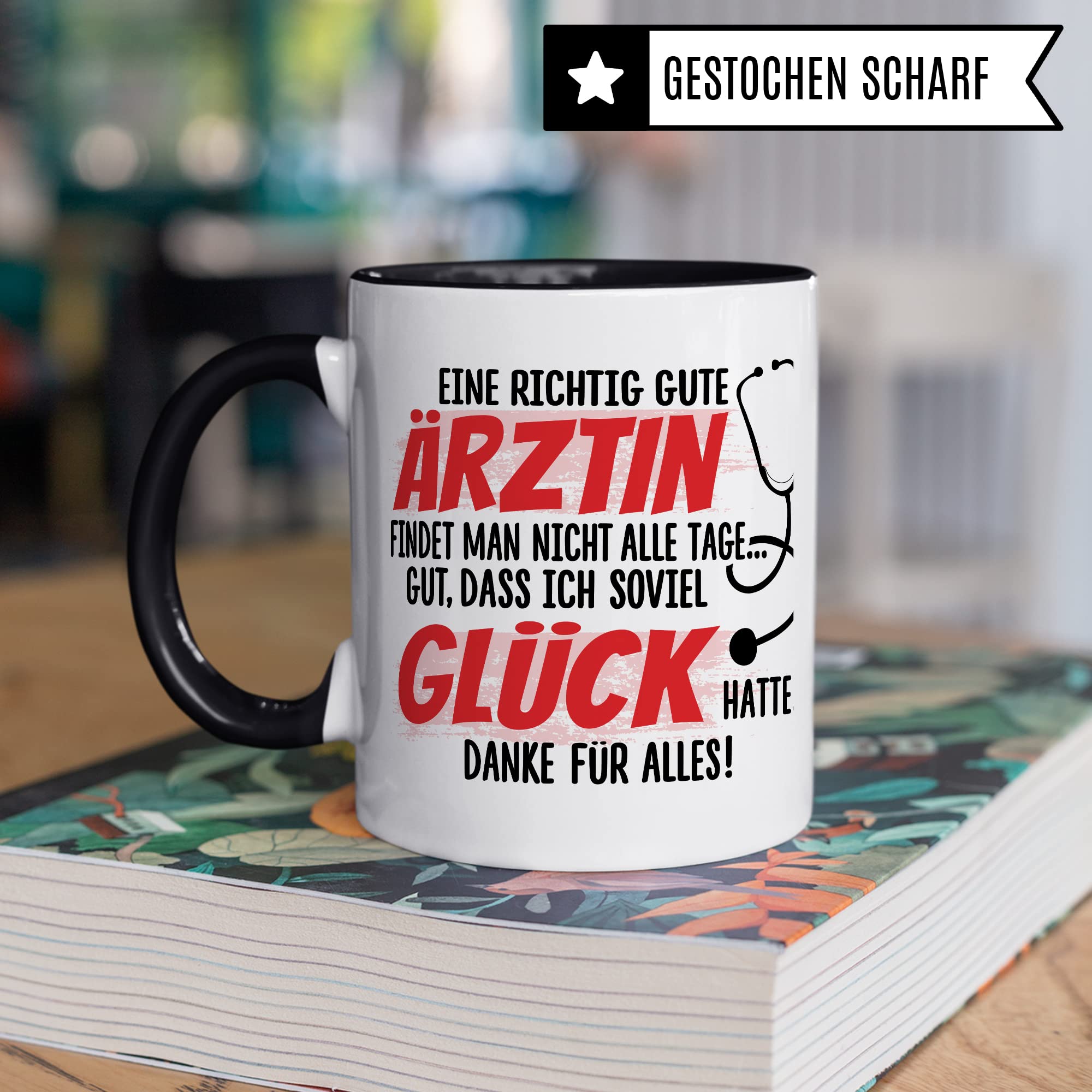 Tasse Arzt, Dankes-Geschenk Ärzte Danke Geschenk Dankeschön Tasse schöner Spruch schönes Motiv Kaffeetasse Berufe Kaffee-Becher