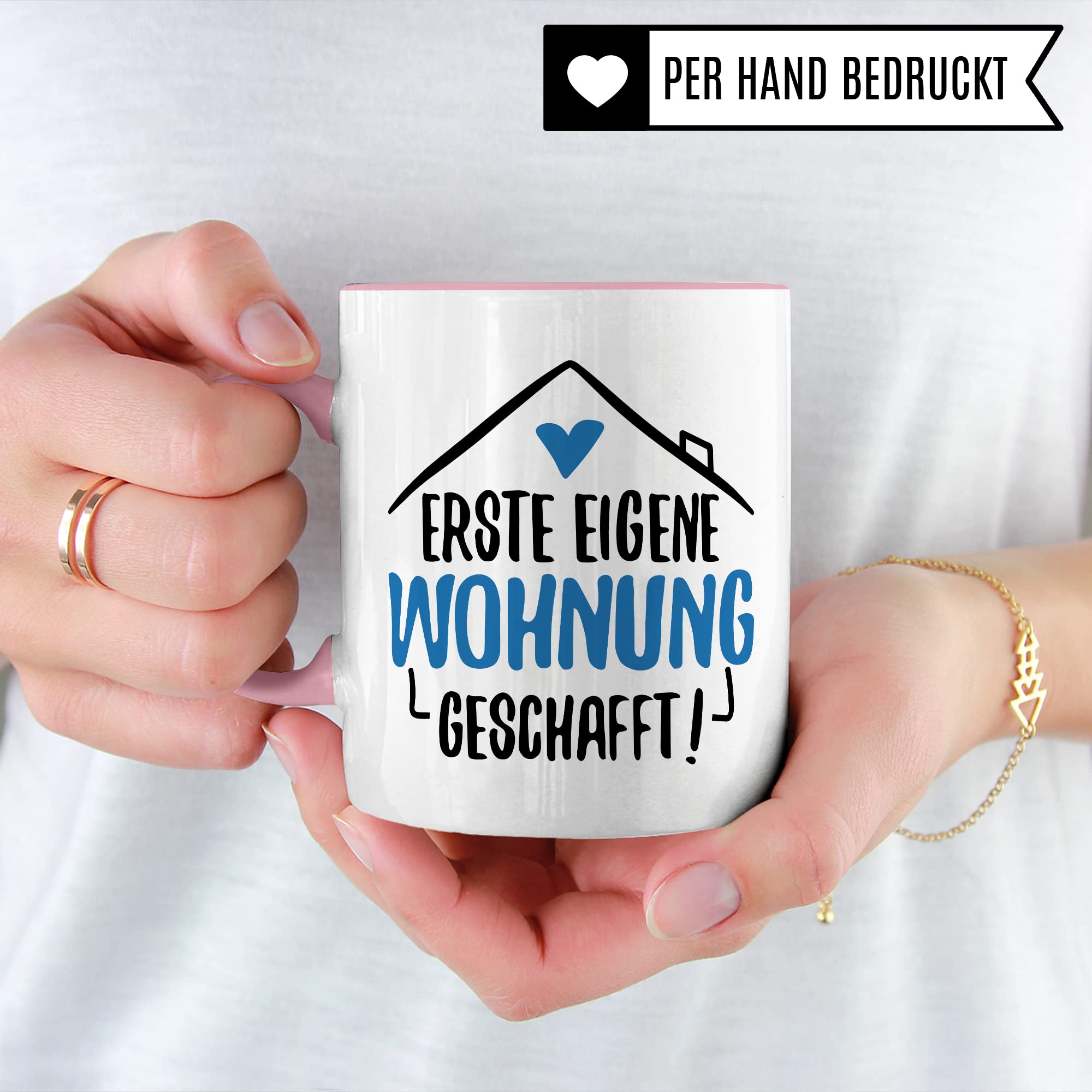 Tasse Eigene Wohnung Erste Wohnung Kaffee-Becher Wohnung Kaffeetasse Geschenk Geschenkidee Einweihungsparty Auszug Umzug Teetasse Ausziehen Eltern Ausstattung Geschirr