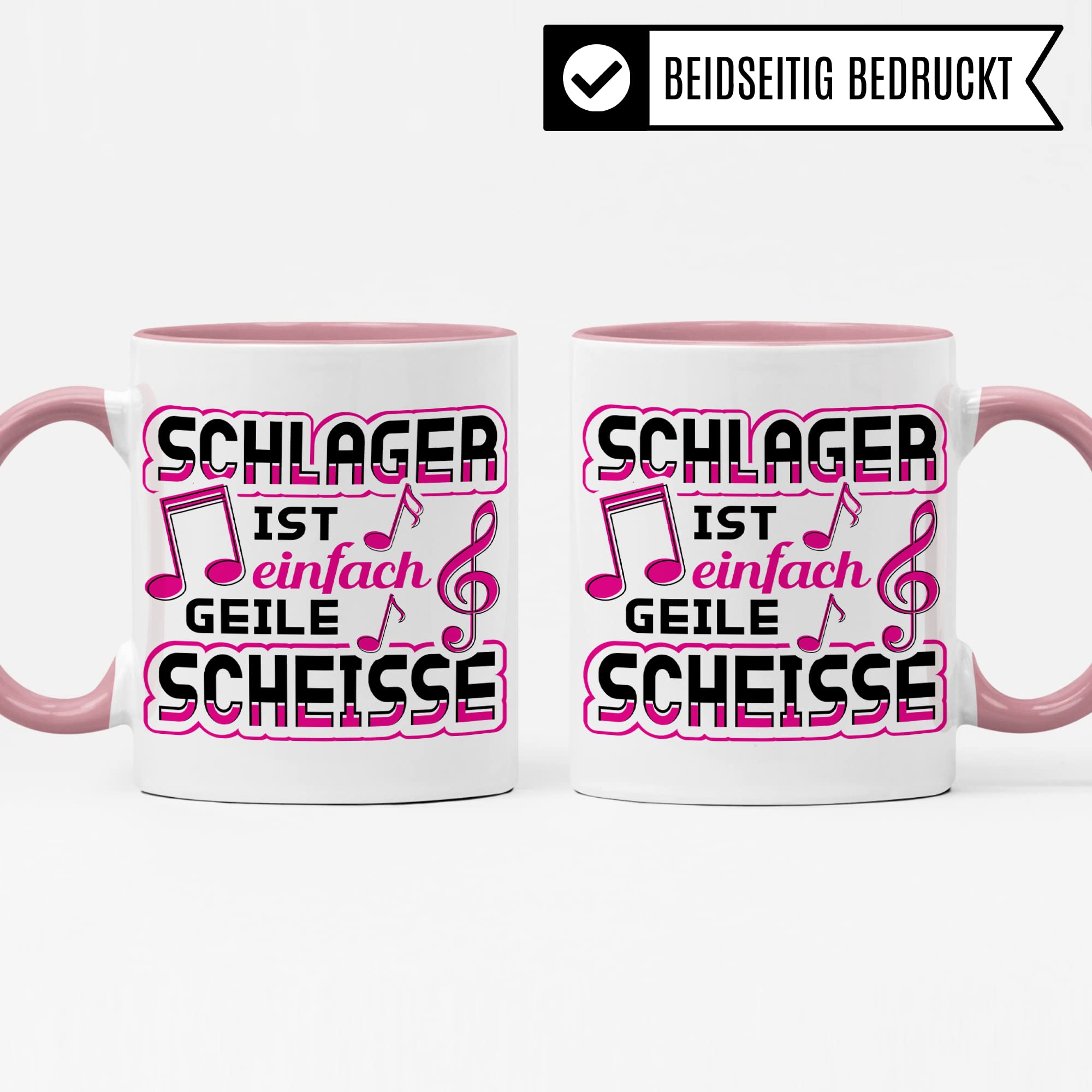 Schlager Tasse, Schlagermusik Geschenk Kaffeetasse Schlagersänger lustig, Schlagerparty Urlaub Saufen Mallorca Party Musik Kaffee-Becher