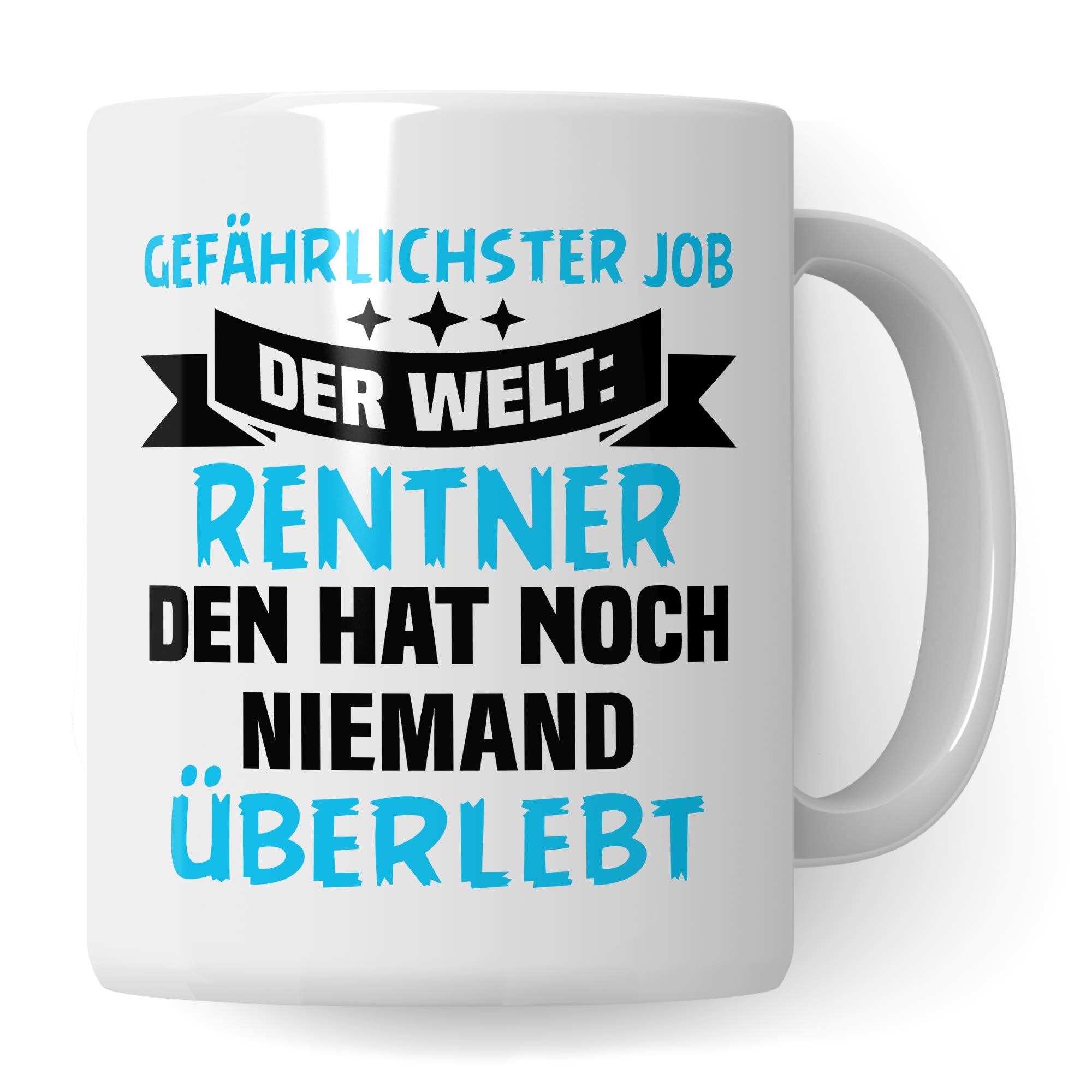 Pagma Druck Rentner Tasse, Rente Geschenk, Ruhestand Spruch Becher Geschenkidee, Kaffeetasse Renteneintritt Pensionierung Kaffeebecher