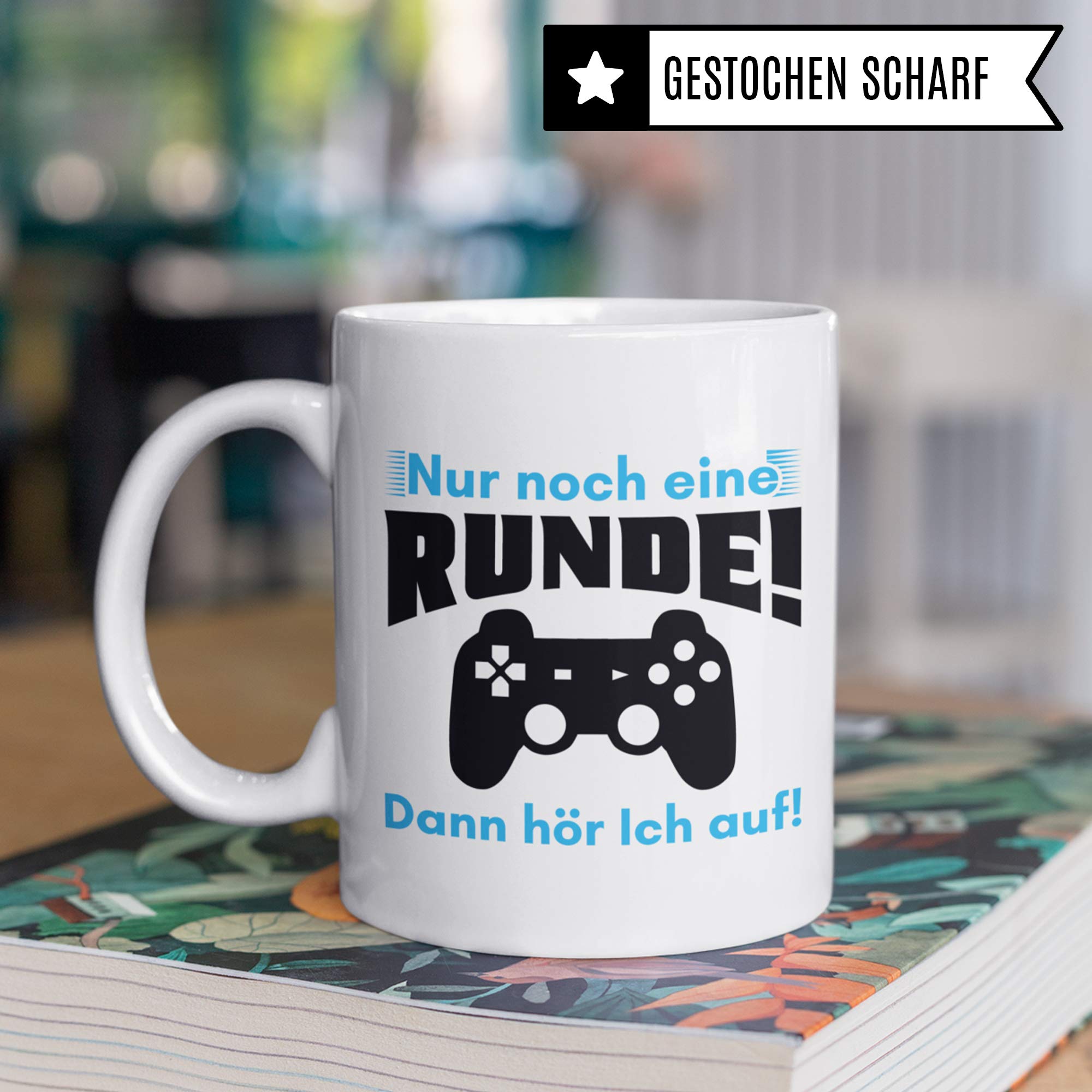 Pagma Druck Tasse Gamer lustig, Zocker Geschenke Spruch, Kaffeetasse Gaming Zocken Computerspiele Konsole, Controller PC Computerspielen Becher, Computer Gaming Tasse lustig