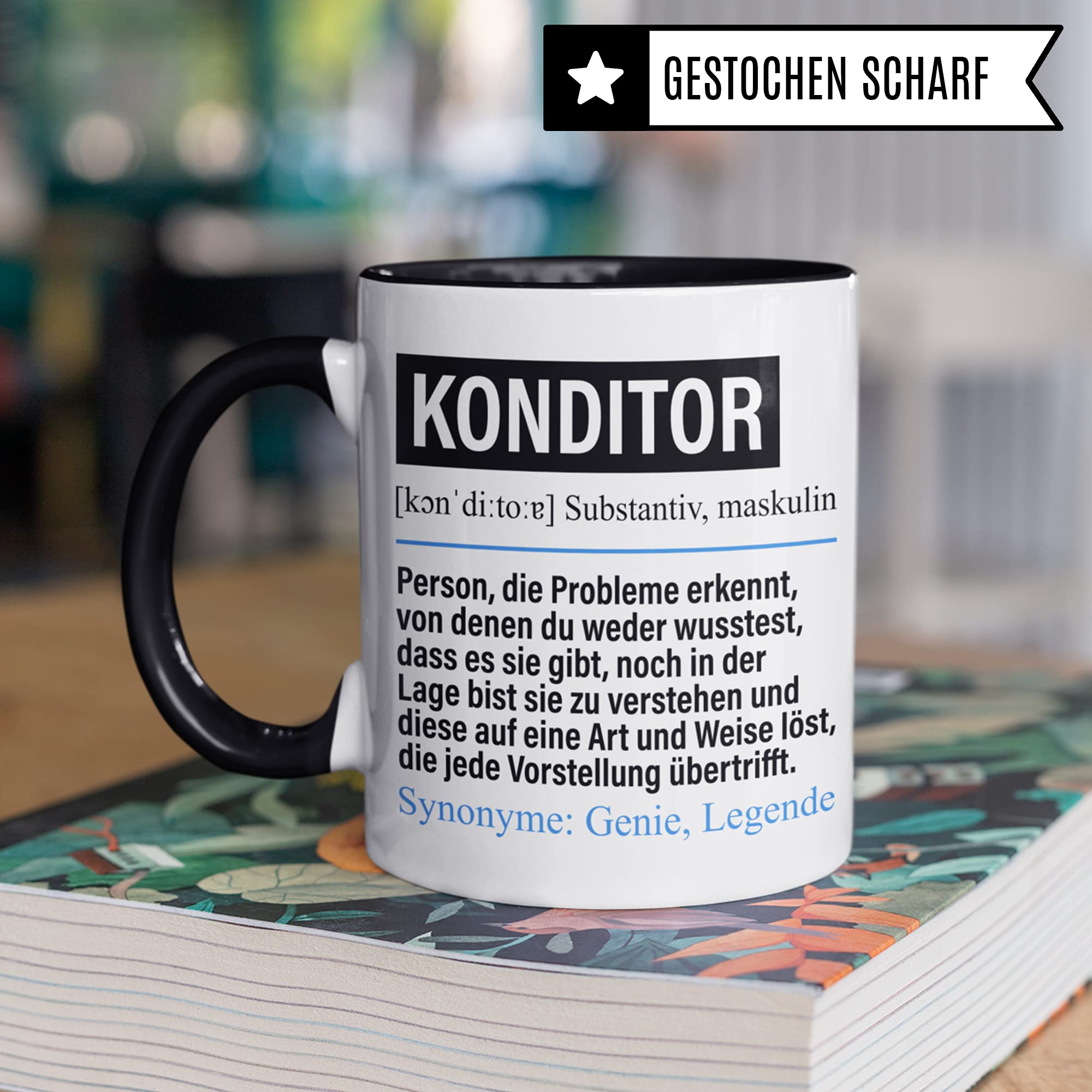 Konditor Tasse lustig, Konditor Geschenk Beruf, Spruch Kuchenbäcker Geschenkidee, Kaffeetasse Beruf Konditorei Kaffeebecher Teetasse Becher