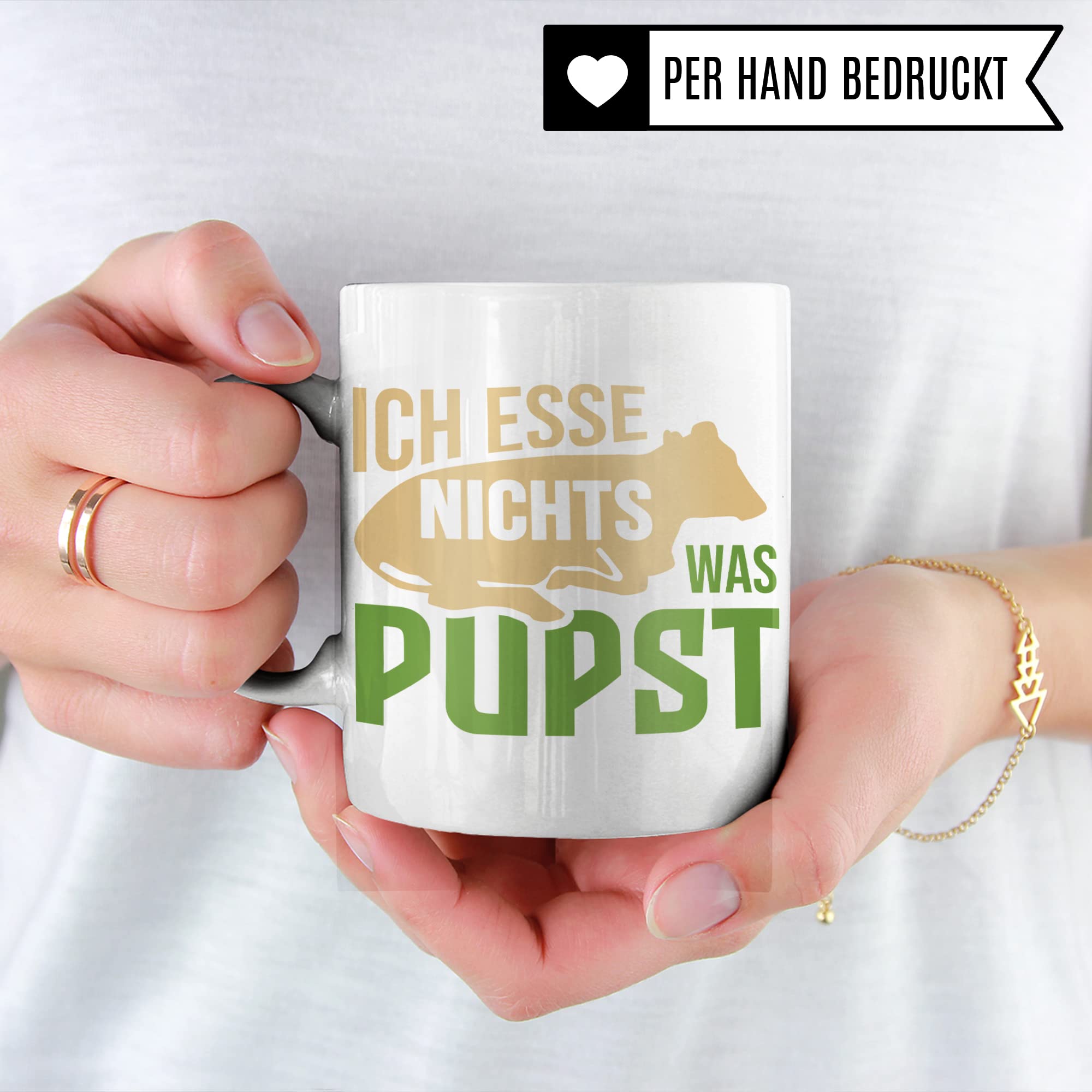 Tasse Vegan Spruch: Ich Esse Nichts Was Pupst, Veganer Geschenk für Veganer & Veganerin Kaffeetasse Kuh Motiv, Kaffeebecher Veganismus Kühe Tierschutz Tierrechte Witz Geschenkidee Becher