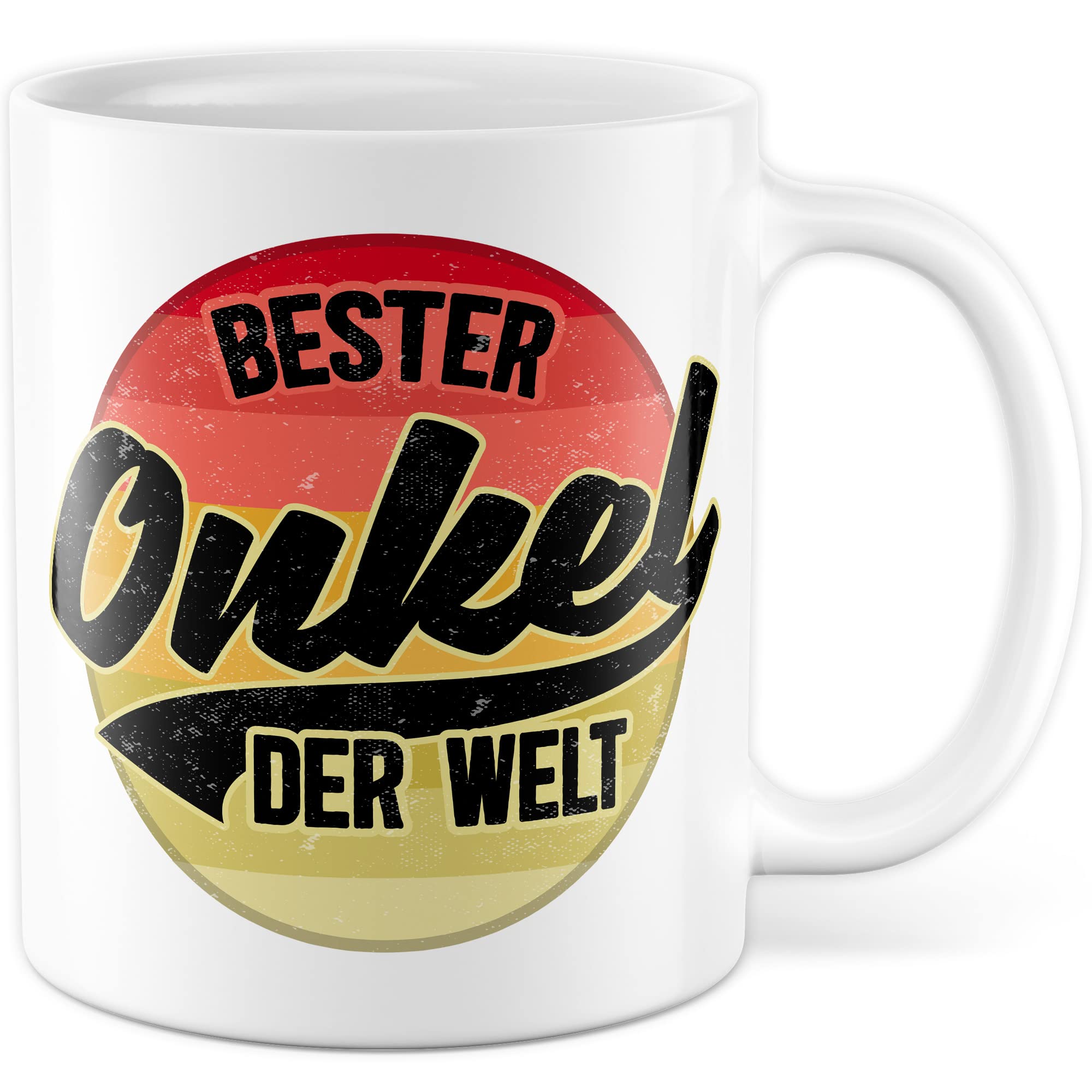 Onkel Tasse Geschenk lustig Bruder Kaffeetasse Nichte Kaffee-Becher Neffe Geschenkidee Familie Humor Geschwister Patenonkel Pate Patenkind Bester Onkel der Welt Spruch