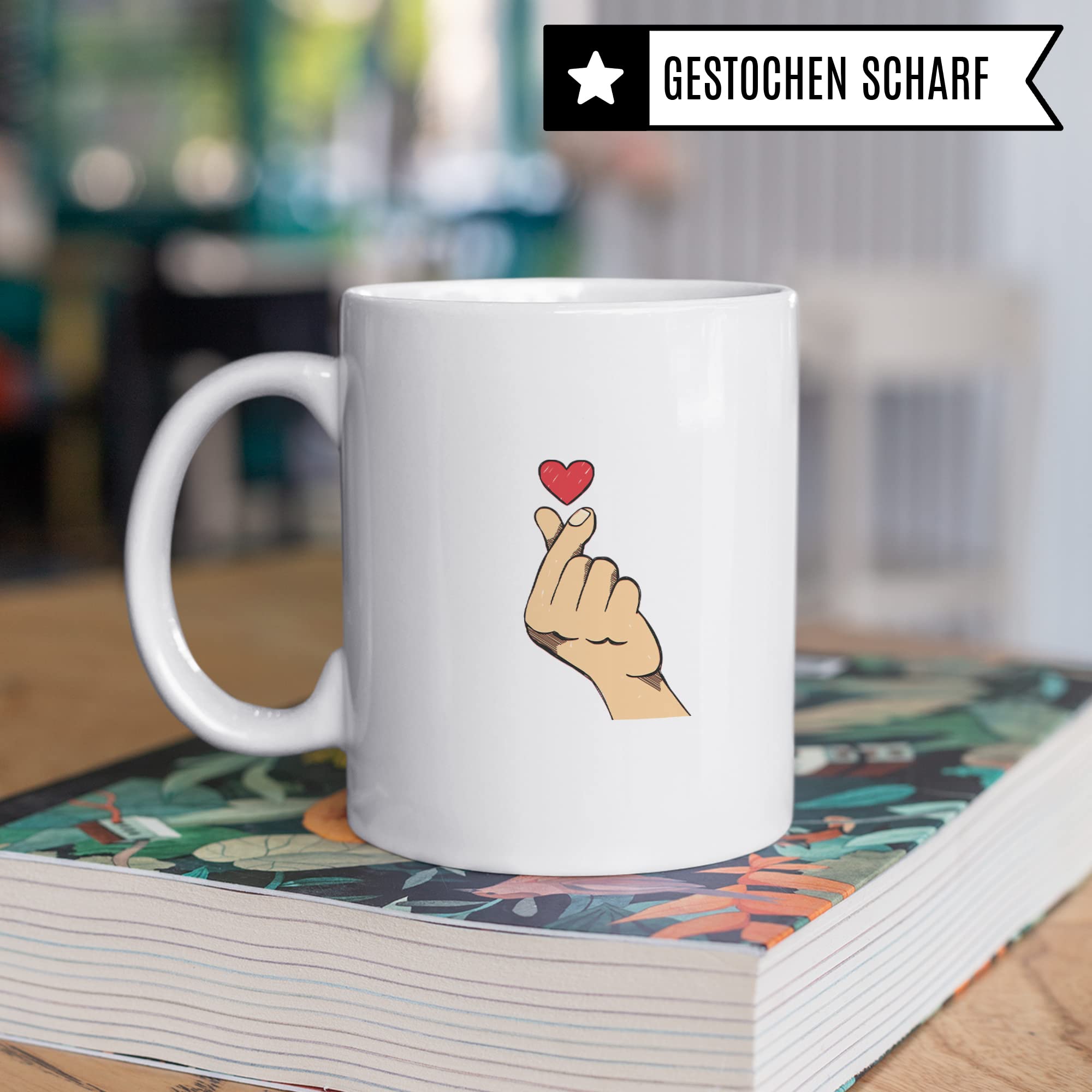 KPOP Tasse Zeichen Geschenkidee, Kaffeetasse Geschenk für Korean Pop Fans, Südkorea Becher, K-Pop Kaffeebecher mit Spruch lustig