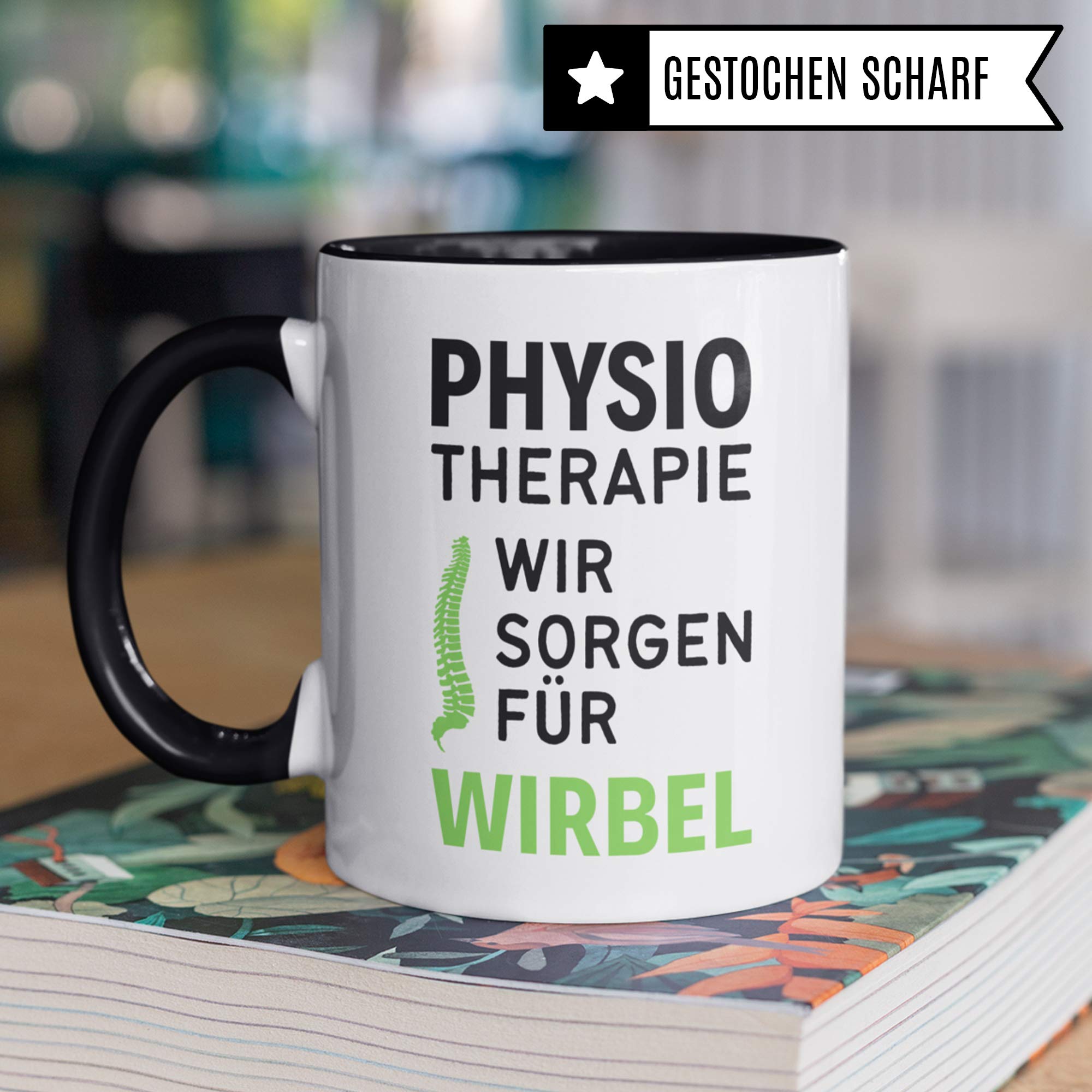 Tasse Physiotherapie, Physiotherapeuten Geschenk, Kaffeetasse Physiotherapeutin Geschenkidee Witz, Kaffeebecher Krankengymnastik Physio Becher