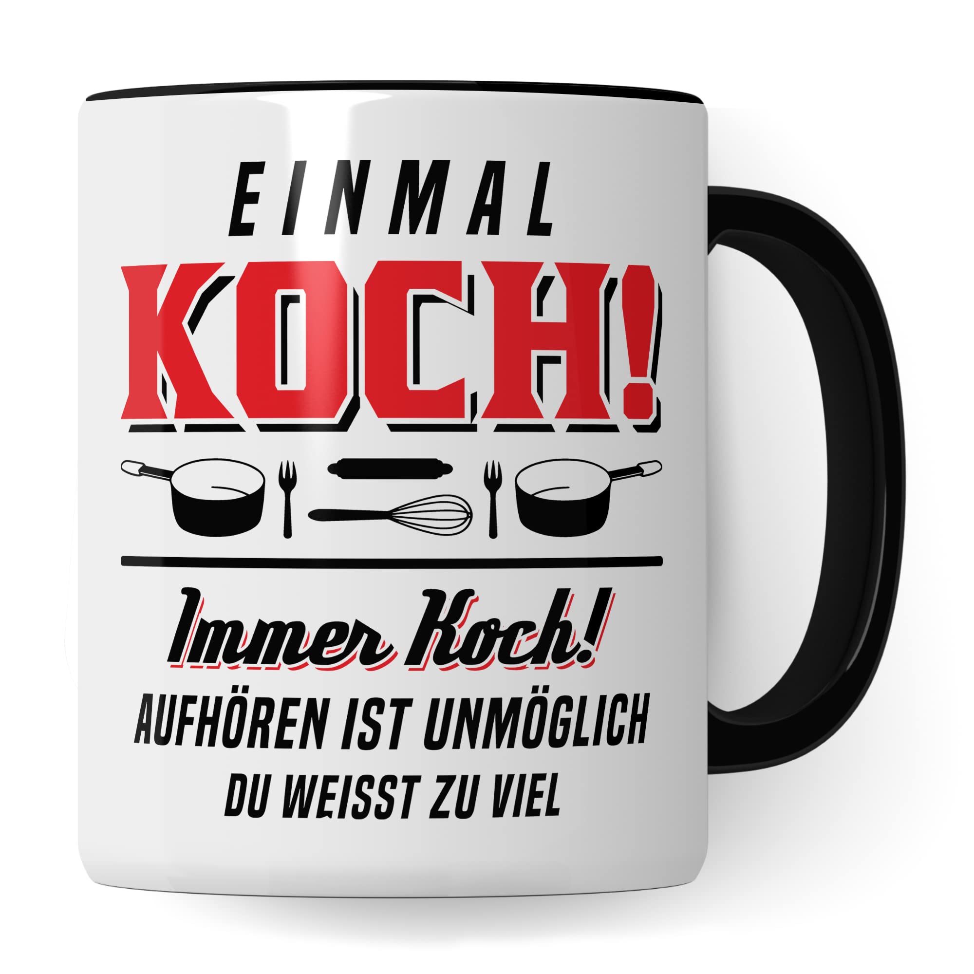 Koch Tasse, Küchenchef Teetasse, Chef Becher, Kaffetasse Humor Witz Geschenk für Köche Küche Kaffeebeecher Hobbykoch Geschenkidee