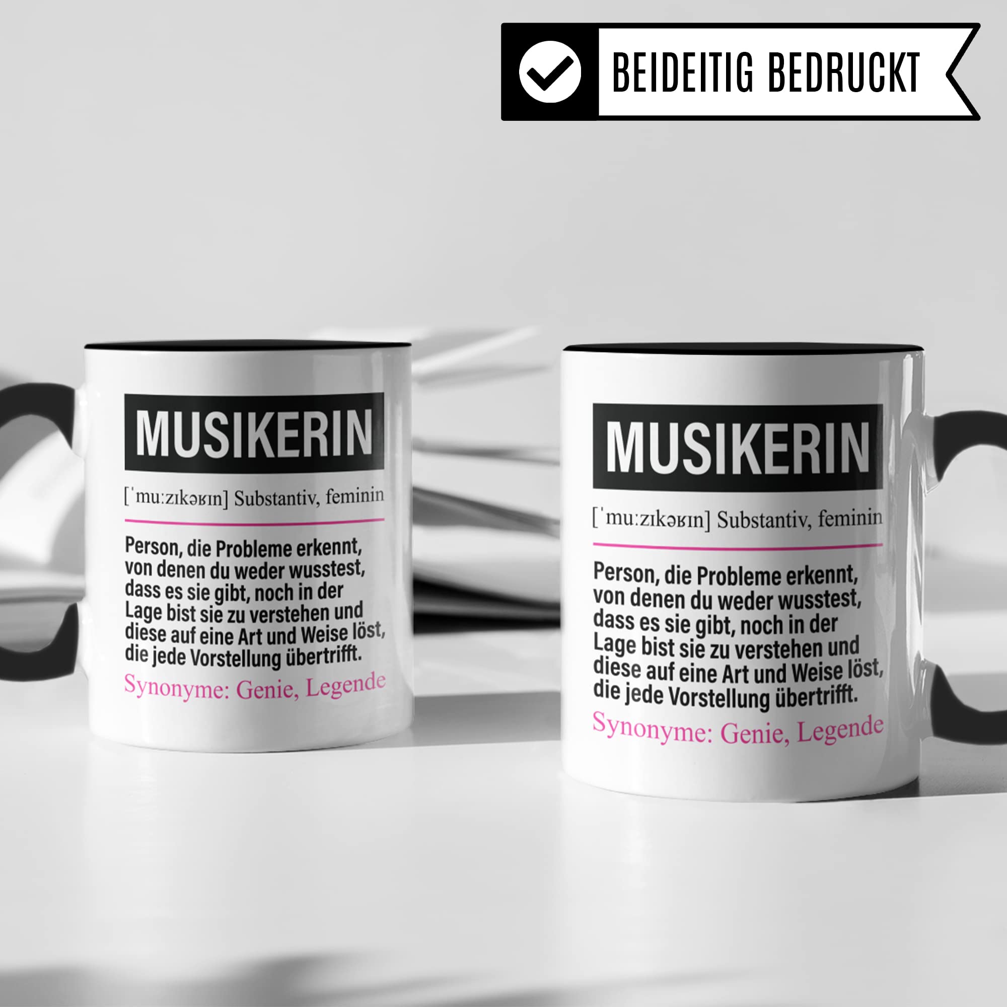 Tasse Musikerin lustig, Musikerin Geschenk Beruf, Spruch Kaffeebecher Musik Geschenkidee, Beruf Musikantin Kaffee-Tasse Teetasse Becher