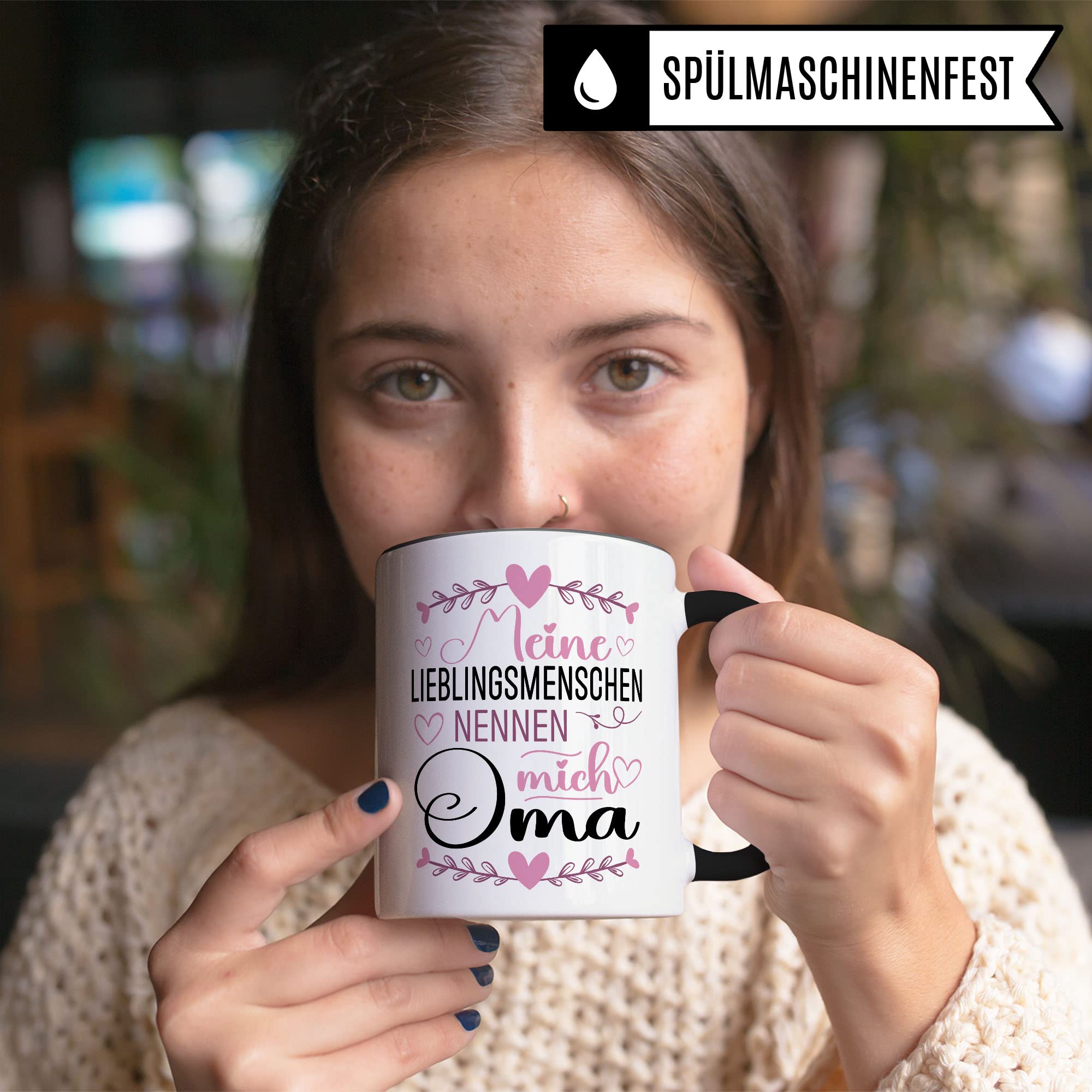 Enkel Tasse Geschenk, Meine Lieblingsmenschen nennen mich Oma Geschenkidee Enkel Enkelkinder Kaffeetasse mit Spruch Kaffee-Becher Enkelin Familie