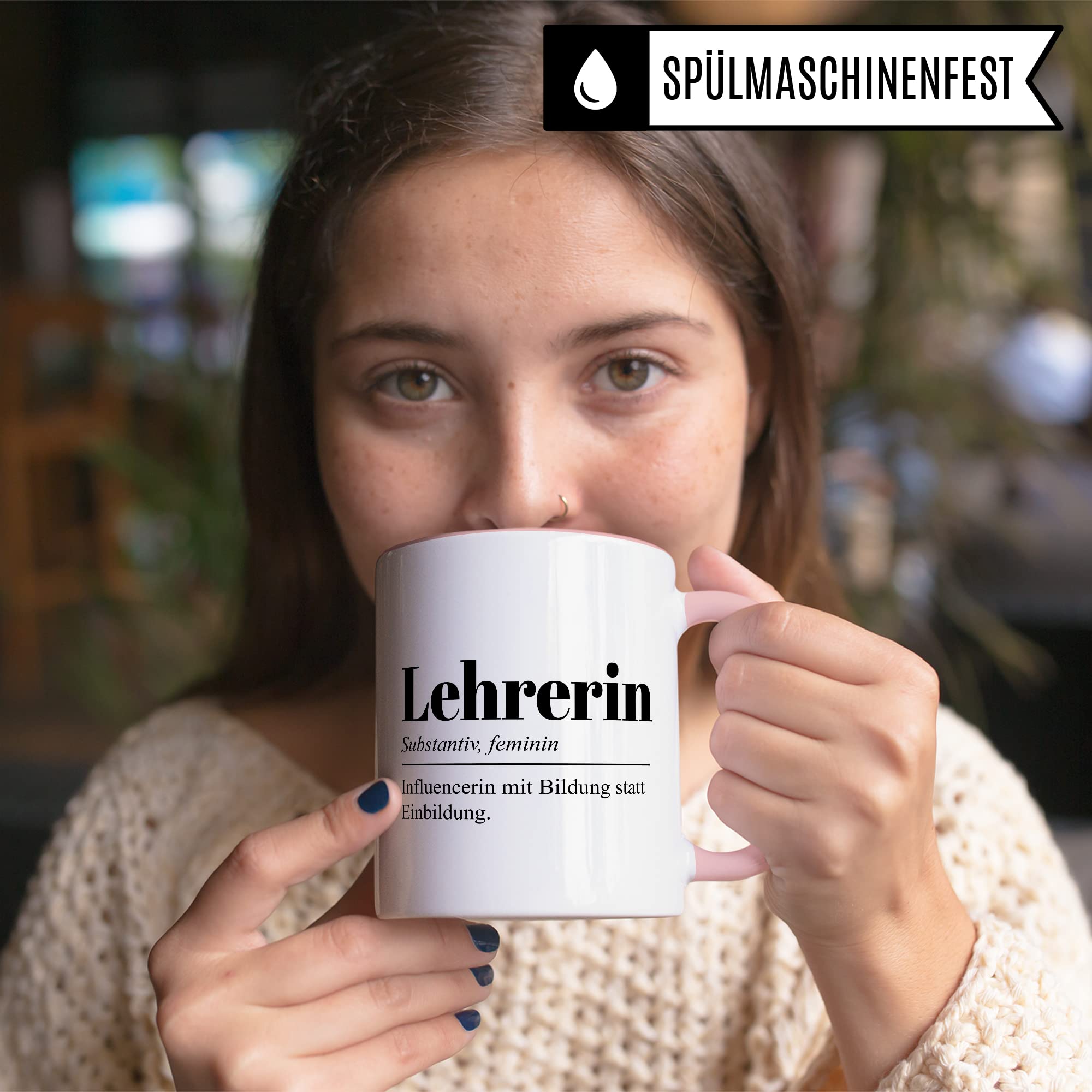 Tasse Lehrerin Geschenk lustig Kaffee-Tasse Kaffee-Becher Lehrerin Geschenkidee Grundschule Tasse Abschied Lehrerin Abschiedsgeschenk Gymnasium