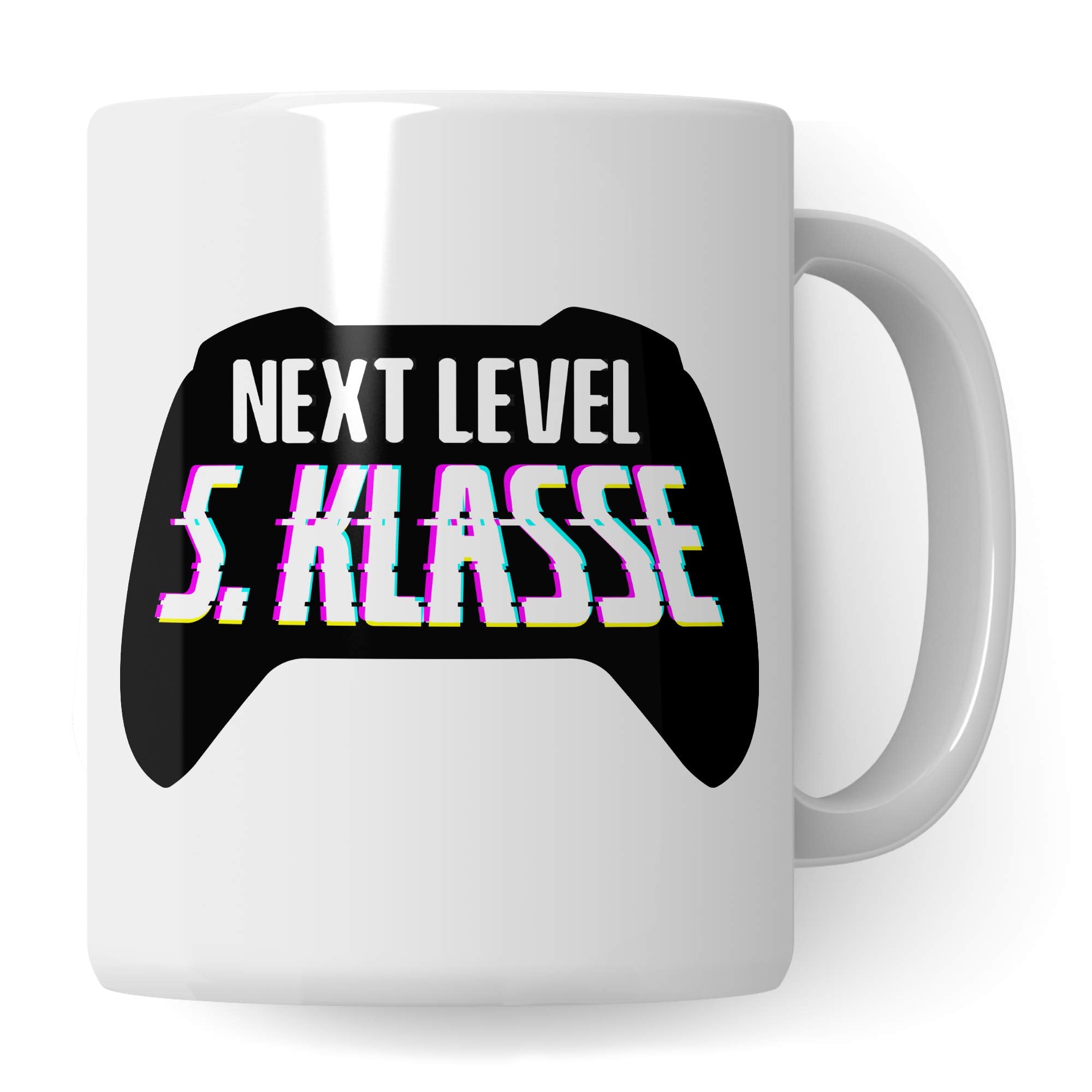 Pagma Druck 5. Klasse Tasse, Übertritt Grundschule Gymnasium Realschule Mittelschule Geschenk, Becher Geschenkidee Übergang 5. Klasse Fünftklässler, Kakaobecher Schule Schüler