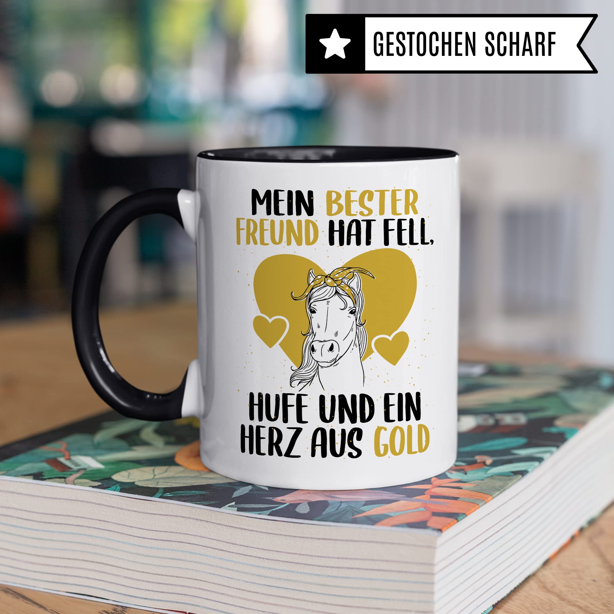 Tasse Pferd Pferde Kaffeetasse Reiterin Kaffee-Becher Reiten bester Freund Vierbeiner Teetasse Pferdemädchen Stallmädchen Pferdeliebhaber Geschenk Geschenkidee Stall Reiter