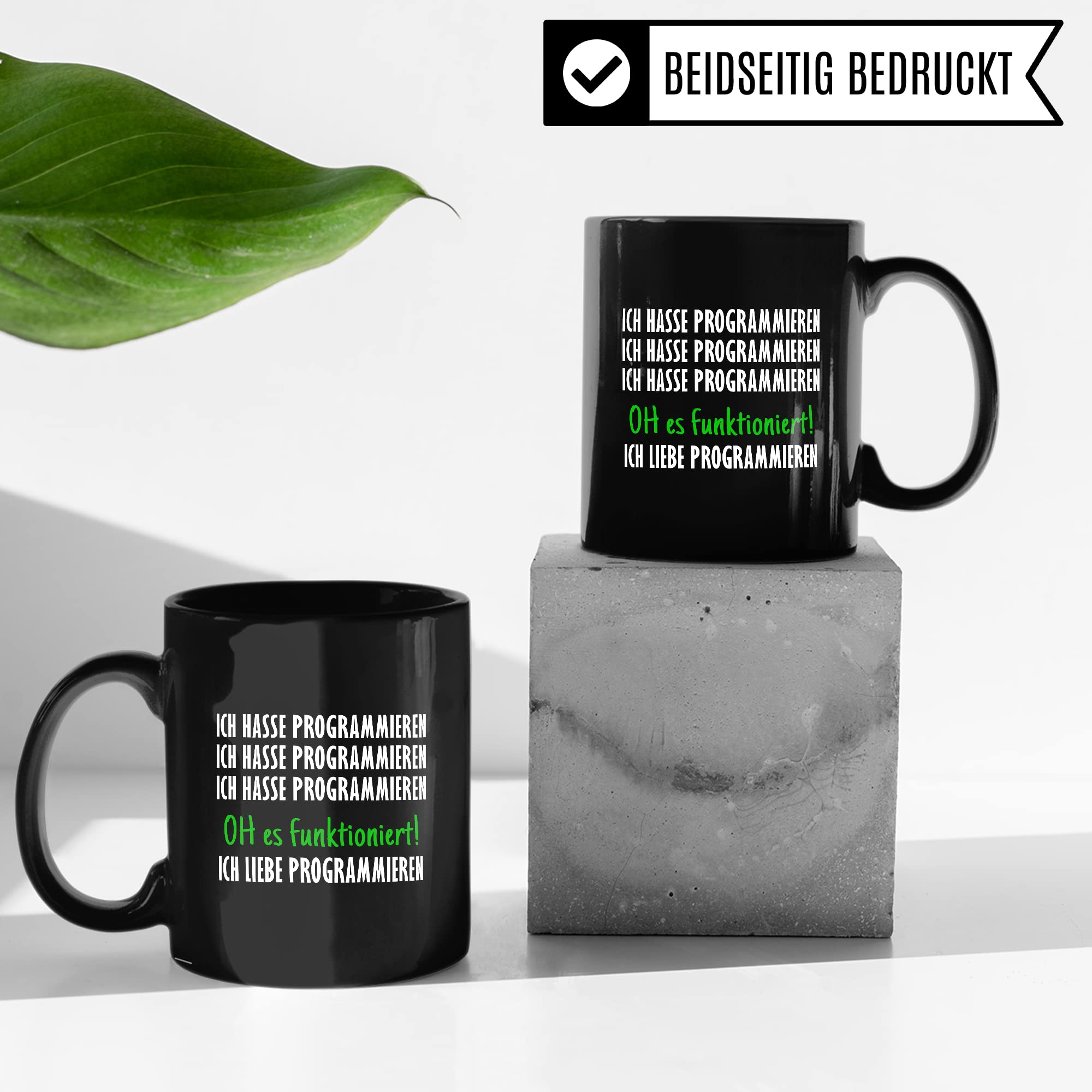 Programmieren Tasse Informatiker Kaffeetasse Informatikstudent Kaffee-Becher lustig Geschenk Sarkasmus Geschenkidee Programmierer