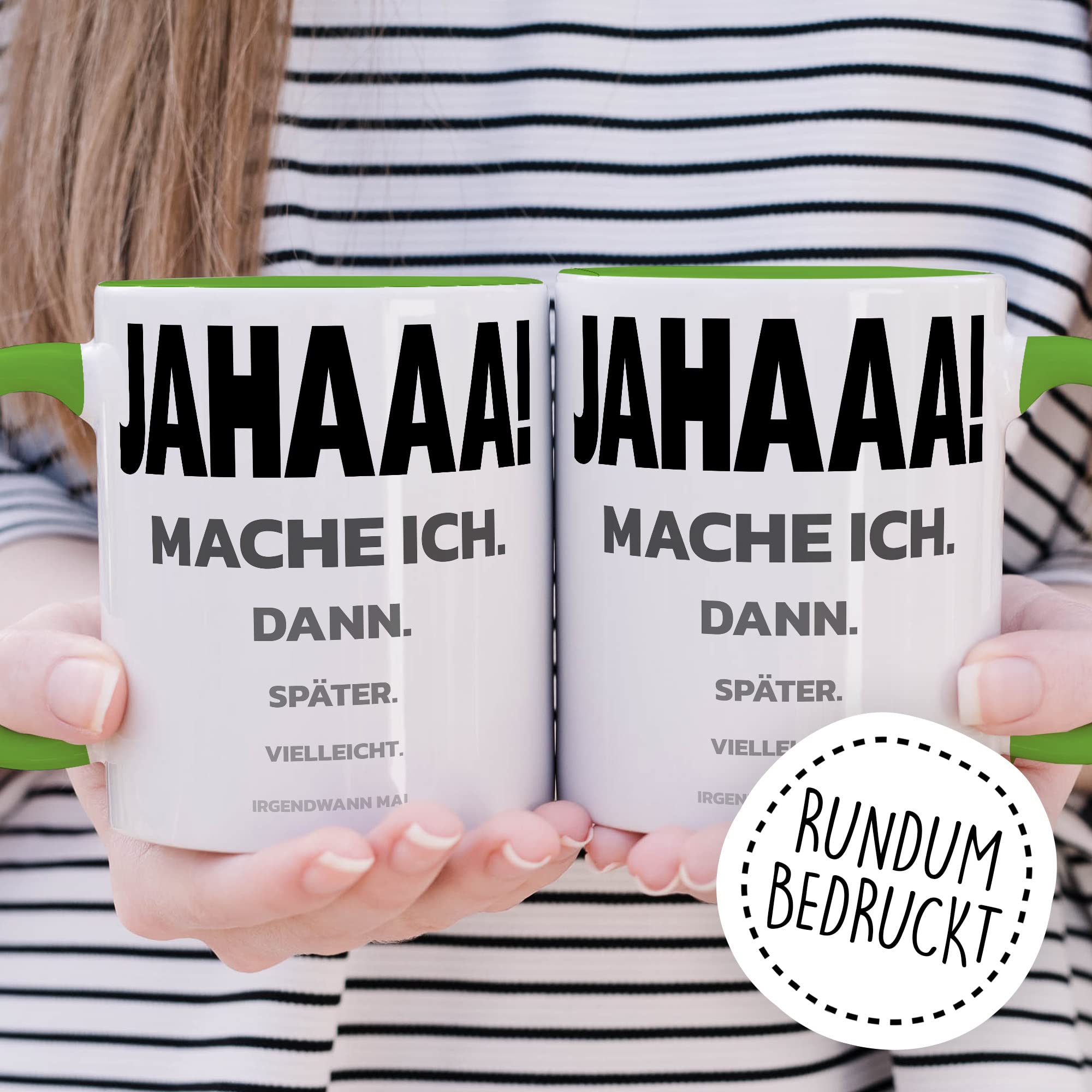 Trödel Tasse Kollegen Geschenk Pünktlichkeit Kaffeetasse mit lustigen Spruch Büro Kaffeebecher Kollegin Geschenkidee Arbeit Teetasse