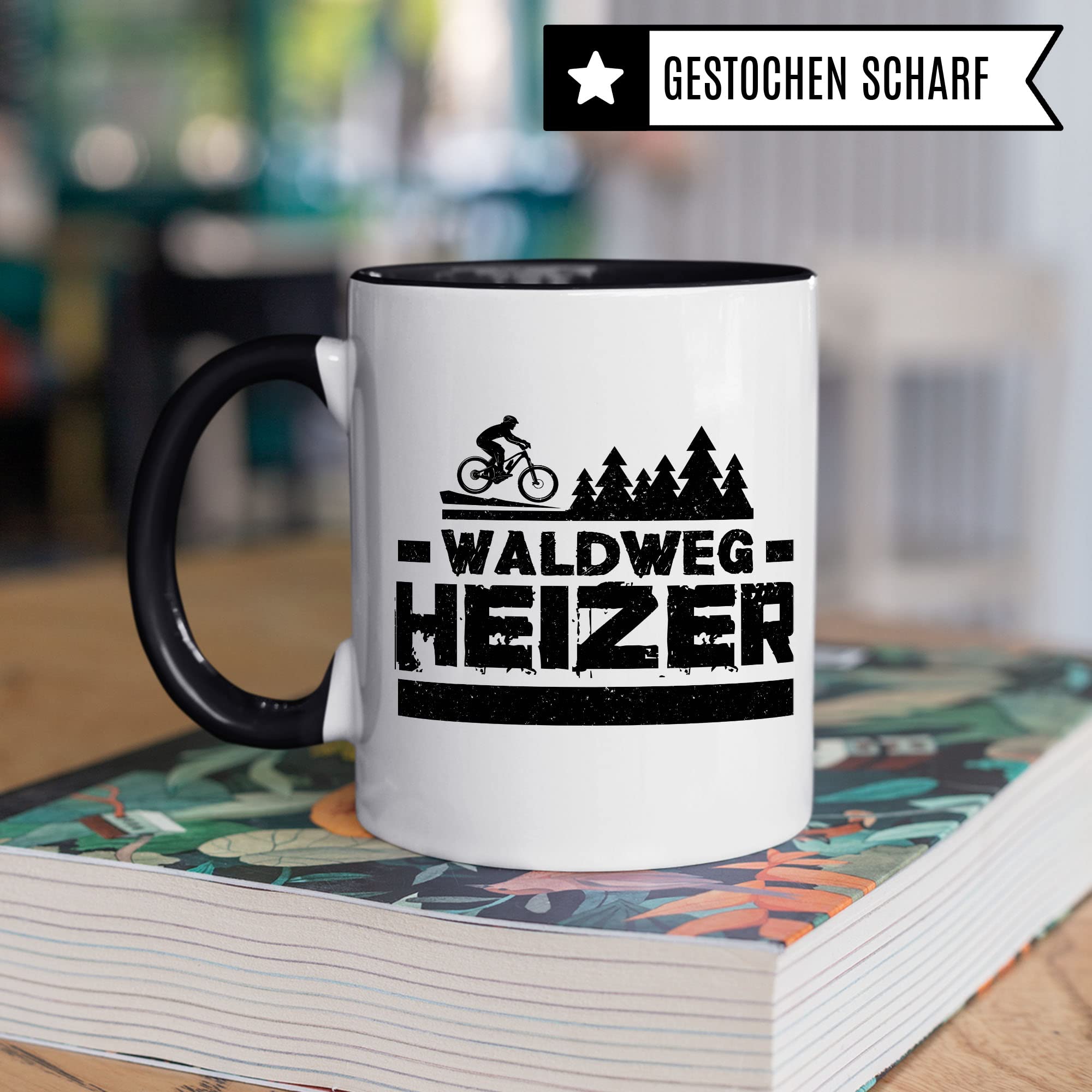 Mountainbike Tasse Geschenkidee Fahrrad Kaffeetasse Geschenk für Mountainbiker Mountainbikerin Kaffeebecher Mtb Becher