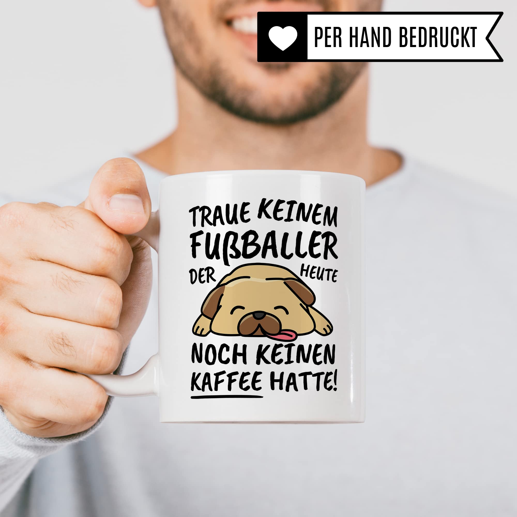 Tasse Fußballer lustig Fußballer Geschenk Beruf Spruch Kaffeebecher Fußballer Geschenkidee Kicker Fußballspieler Fußball Kaffee-Tasse Teetasse Becher