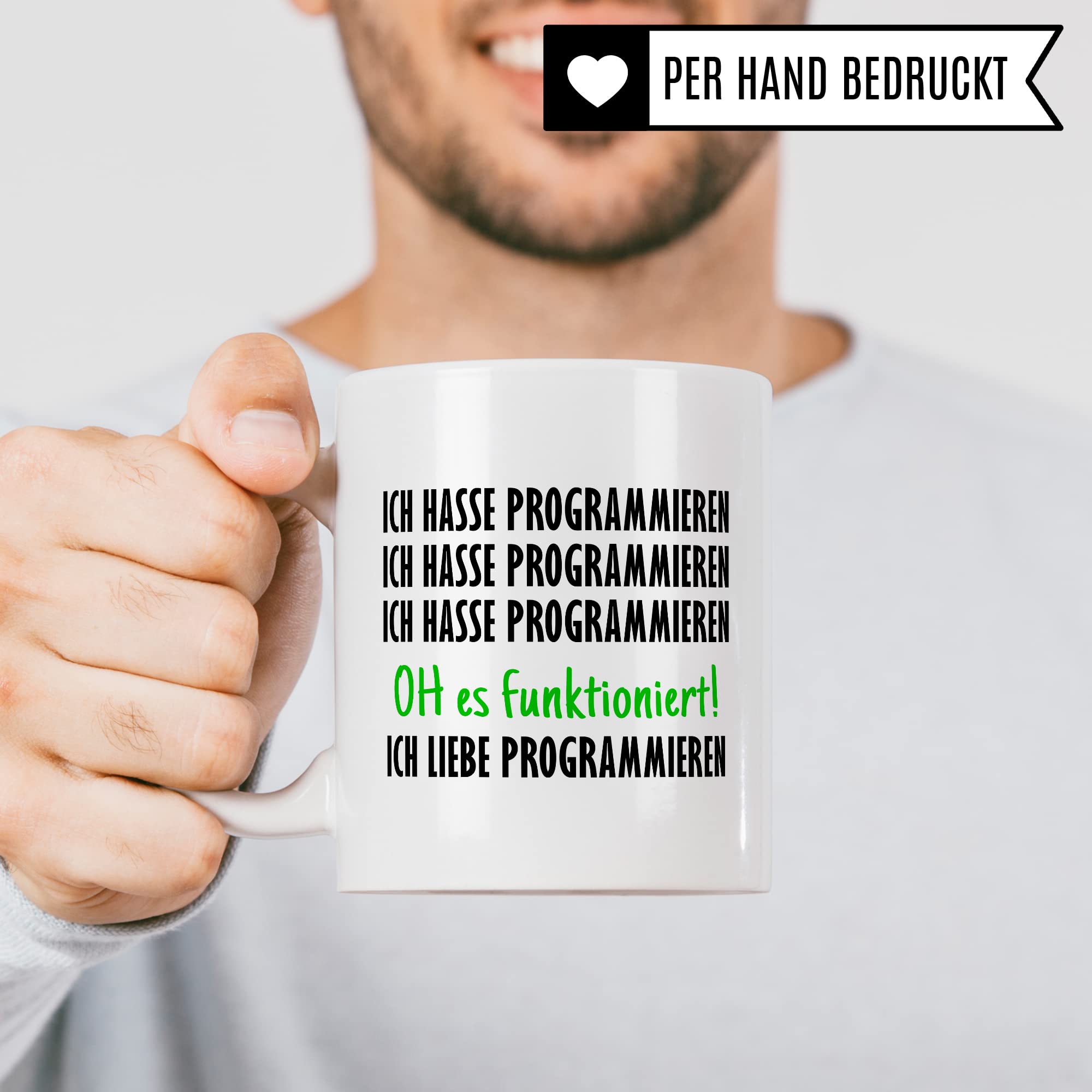 Programmieren Tasse Informatiker Kaffeetasse Informatikstudent Kaffee-Becher lustig Geschenk Sarkasmus Geschenkidee Programmierer