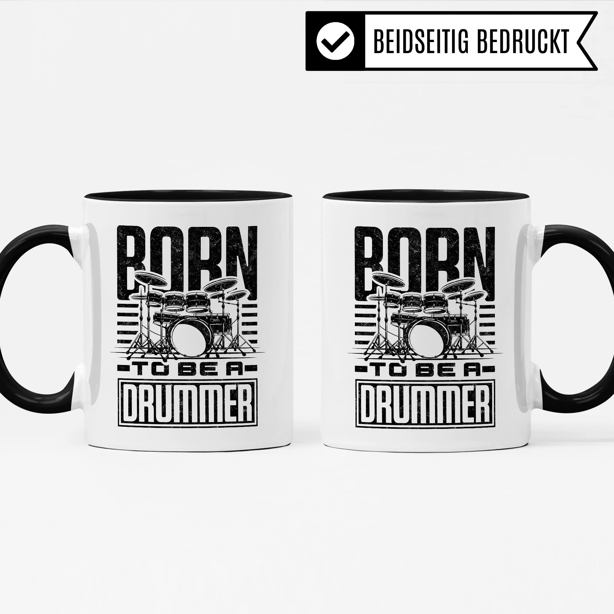 Schlagzeug Tasse Geschenkidee, Kaffeetasse Humor Witz Geschenk für Schlagzeuger, Drummer Kaffeebecher, Schlagzeugspieler Becher