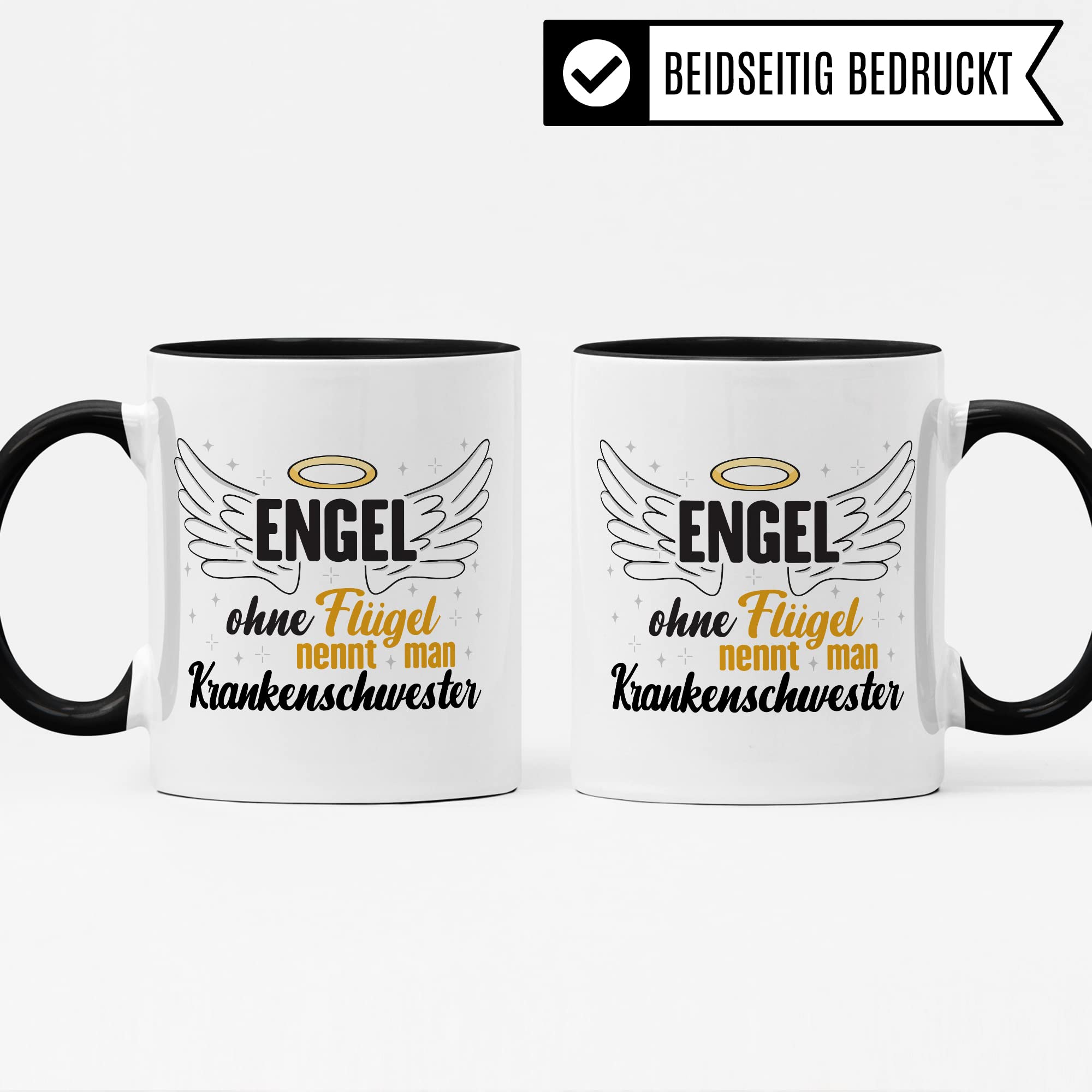 Krankenschwester Tasse, Engel ohne Flügel nennt man Krankenschwester, Krankenschwester Geschenk Medizinische Fachangestellte Arzthelferin Kaffee-Becher