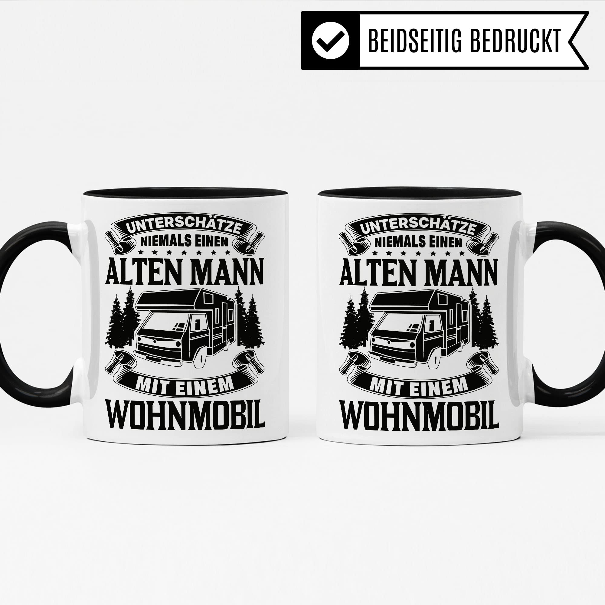 Wohnmobil Tasse Geschenkidee Opa Kaffeetasse Humor Witz Geschenk für Vater Kaffeebecher Camper Becher