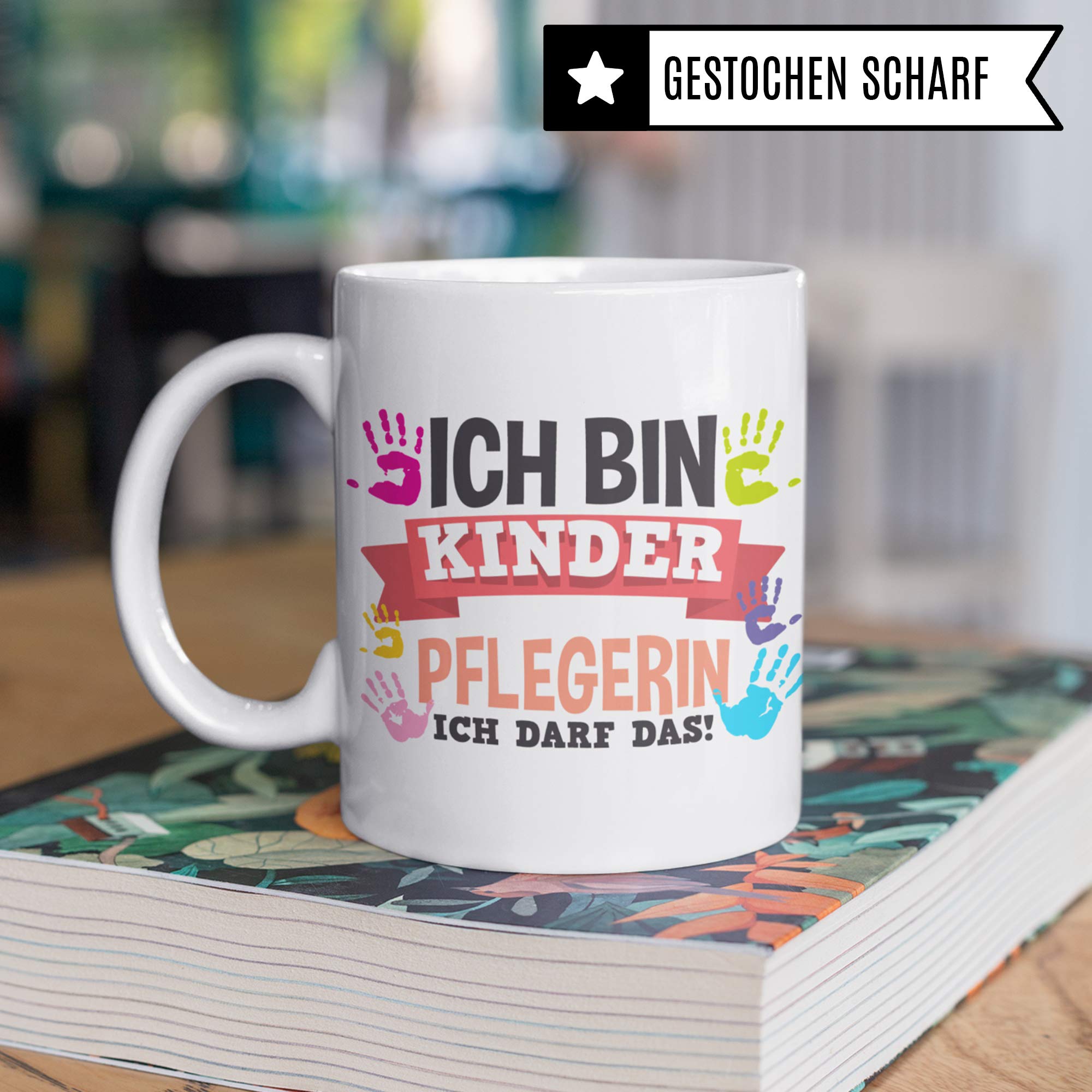 Pagma Druck Kinderpflegerin Tasse, Abschiedsgeschenk für Erzieherin, Abschied Kindergarten Kinderpflege Geschenk, Kita Geschenkidee Abschied Becher Kindergärtnerin Kaffeebecher, Kaffeetasse Erzieher