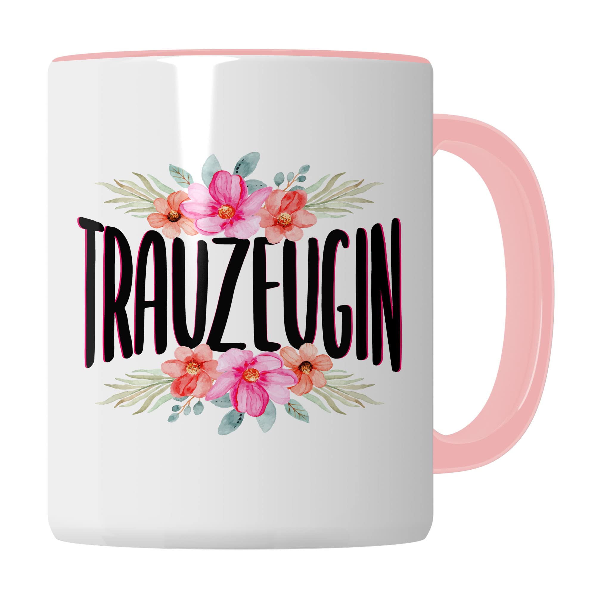 Trauzeugin fragen Tasse Geschenk Trauzeugin süßes Trauzeugin-Motiv schöne Geschenkidee Kaffeetasse Teebecher Hochzeit