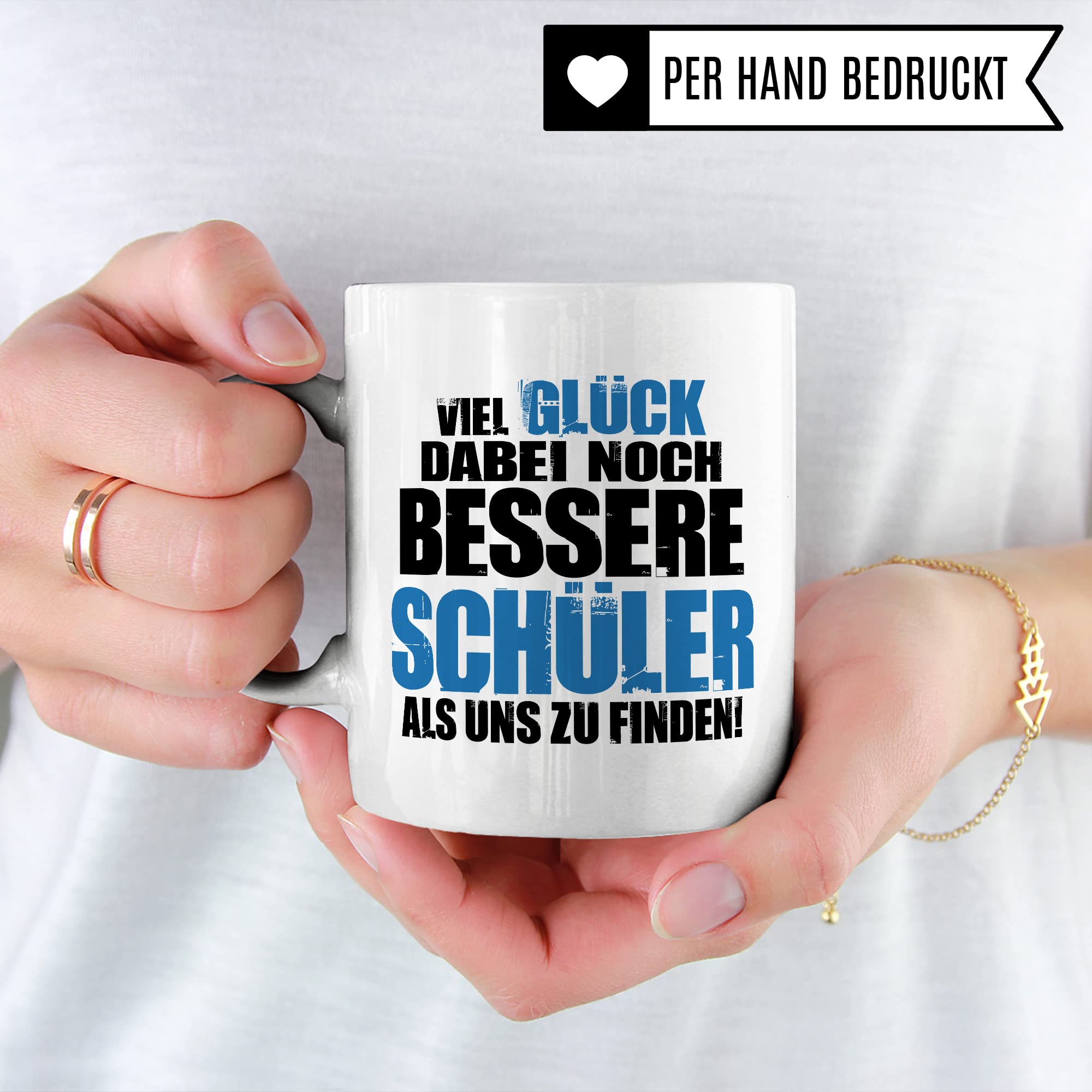 Lustige Lehrer Tasse mit Spruch Geschenk Lehrerin Kaffee-Tasse Kaffee-Becher Lehrer Geschenkidee Grundschule Tasse Abschied Lehrerin Abschiedsgeschenk Lehrer Gymnasium