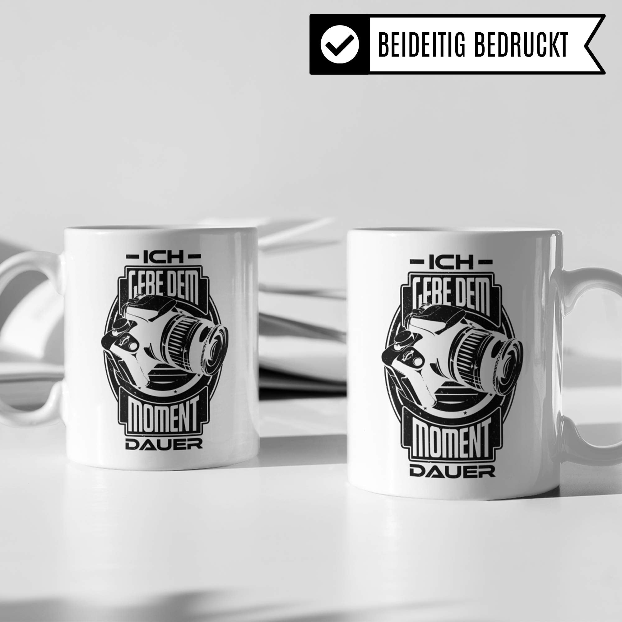 Pagma Druck Fotograf Tasse, Geschenk für Fotografen Becher, Kaffeetasse Fotografieren Spruch Objektiv Photography Kameramann, Foto Kaffeebecher Photograf