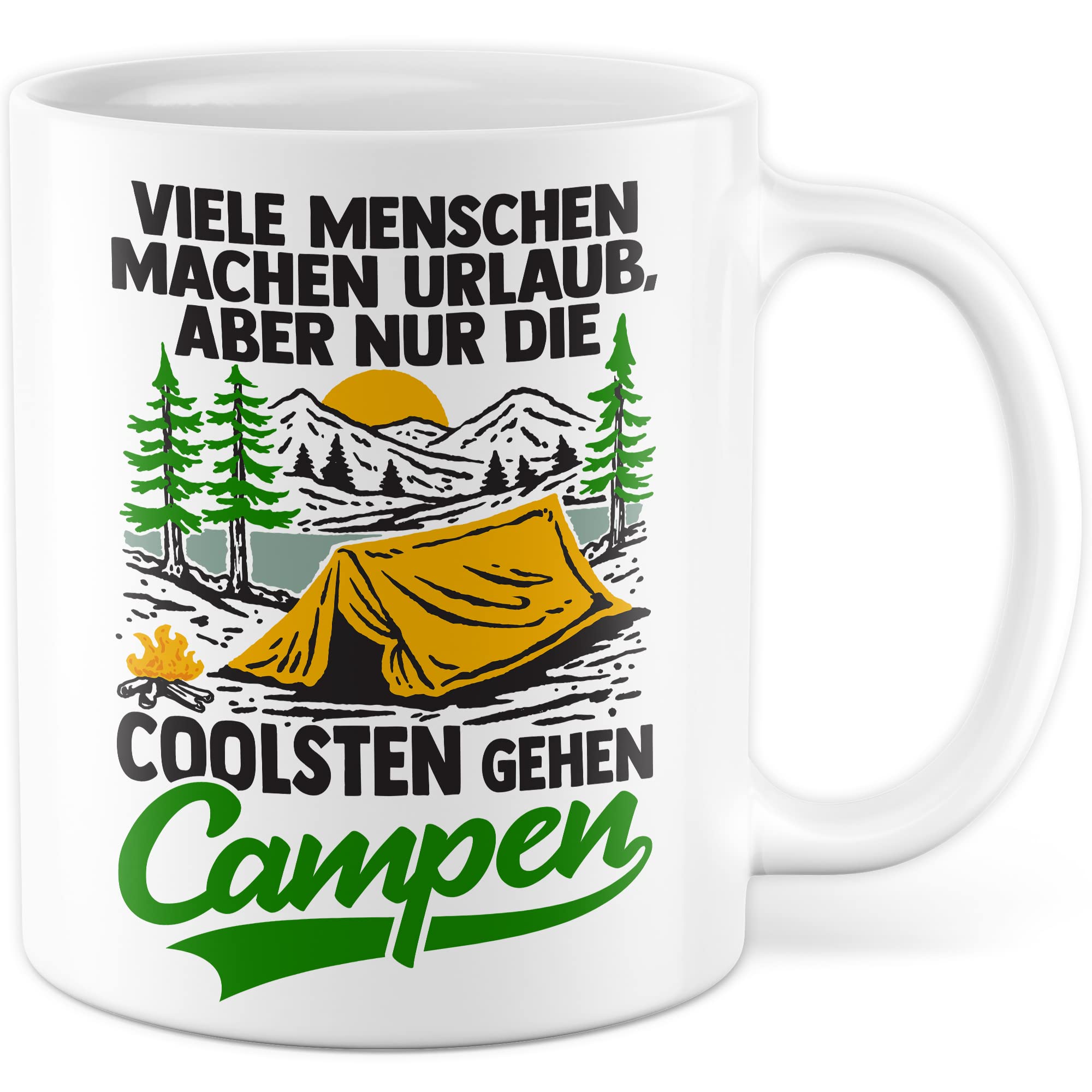 Reisen Tasse Wohnmobil Becher Roadtrip Kaffeetasse Camping Geschenk Urlaub Camper Kaffee-Becher Geschenkidee Outdoorfans Bagpacking Zelt Zelten Abenteuer Outdoor Spruch Weltreise Urlaub